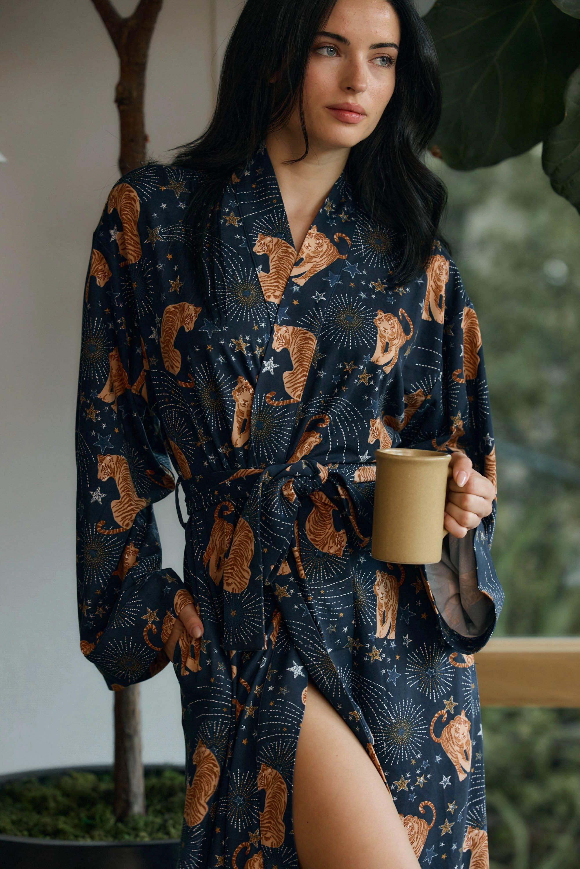 Kaia Kimono Robe | Cosmic Jungle