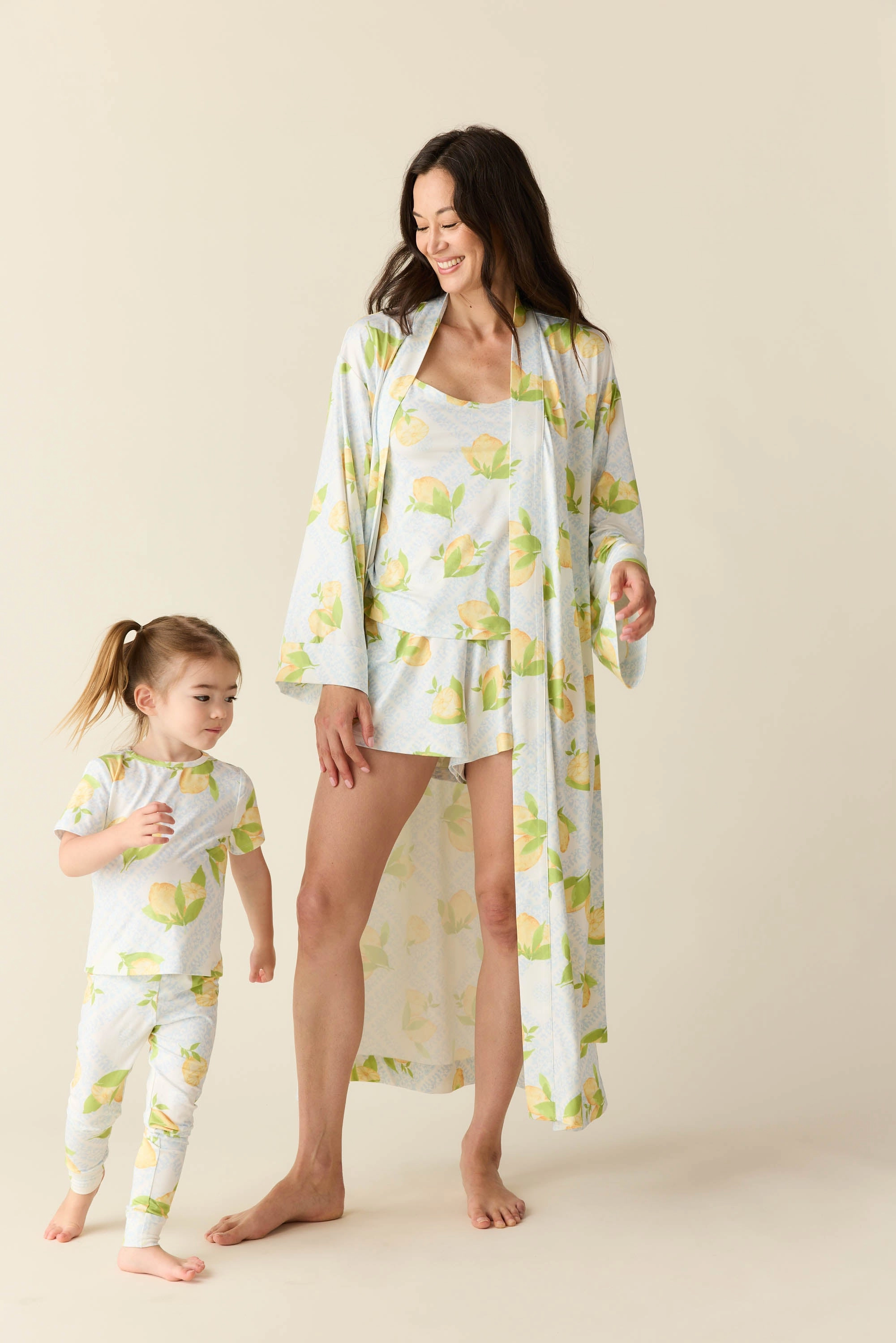Kaia Kimono Robe | Lemon Spritz