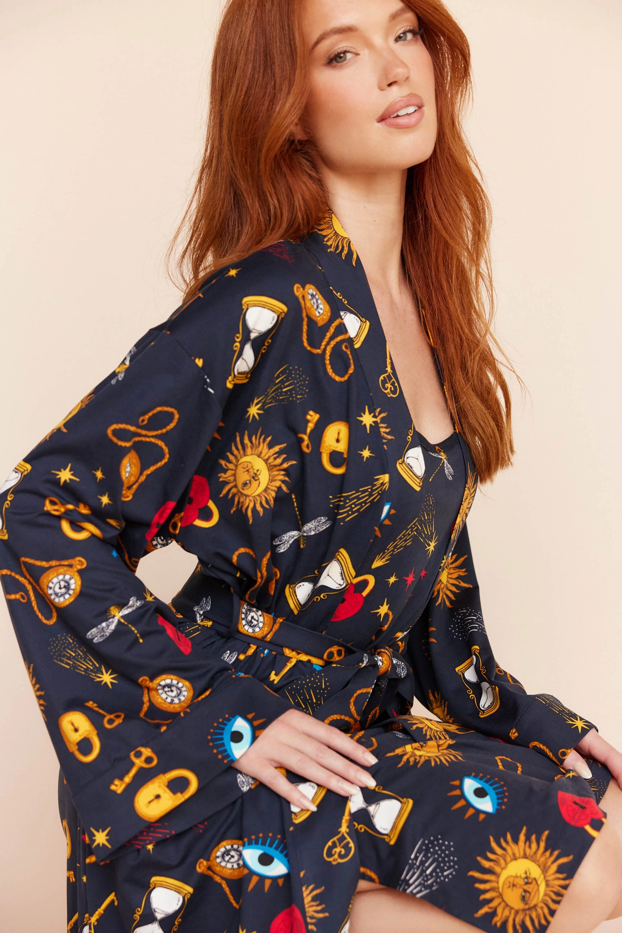 Kaia Kimono Robe | Mystic