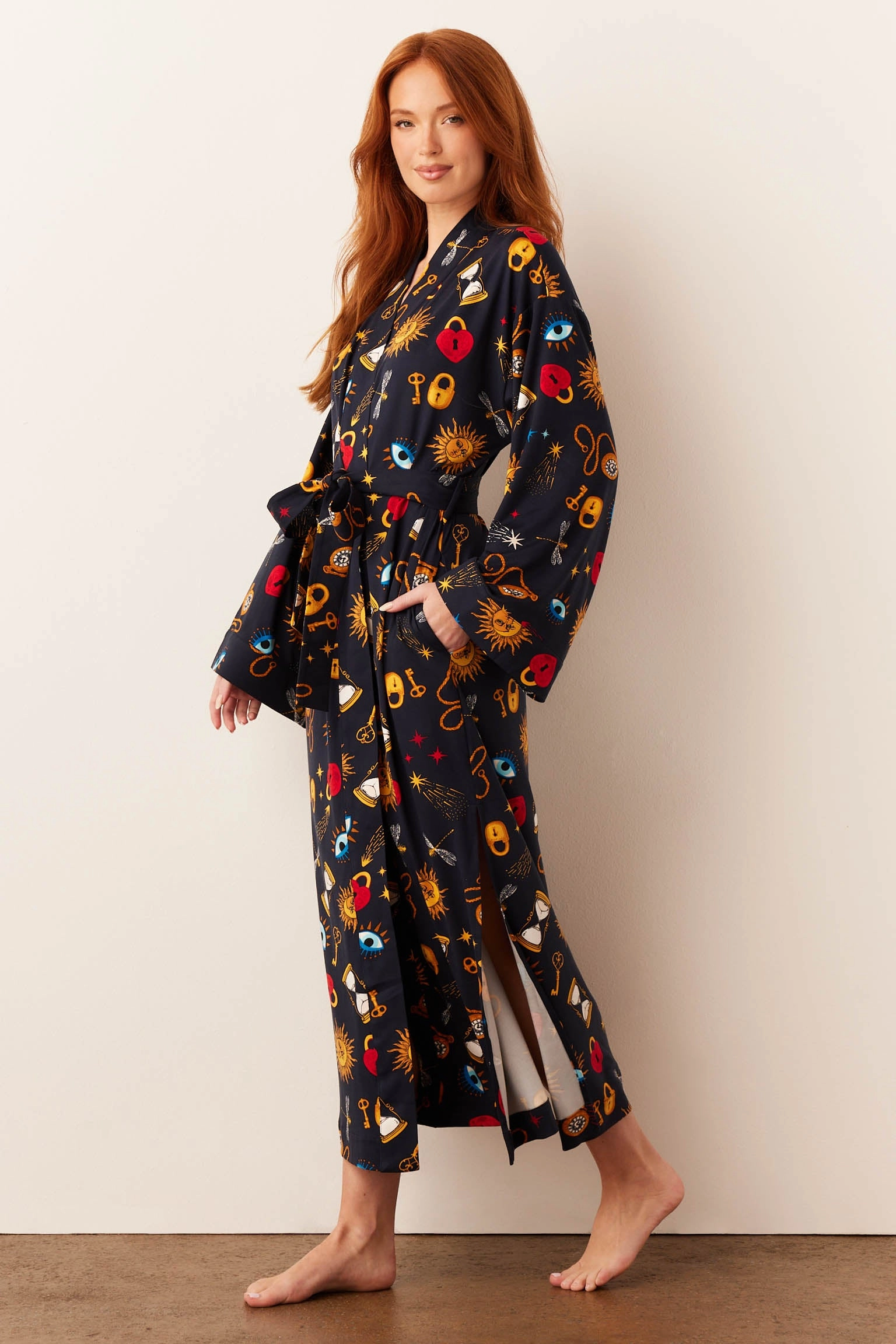 Kaia Kimono Robe | Mystic