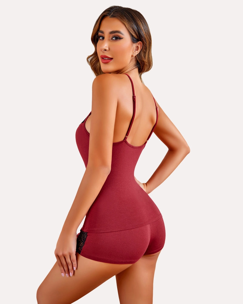 Lace Pajamas Set Shorts Sets (DE Only)