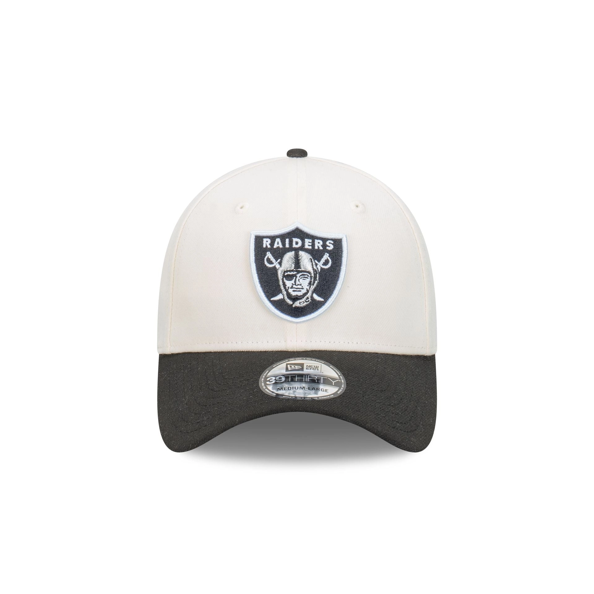 Las Vegas Raiders Chrome Two-Tone 39THIRTY Fitted