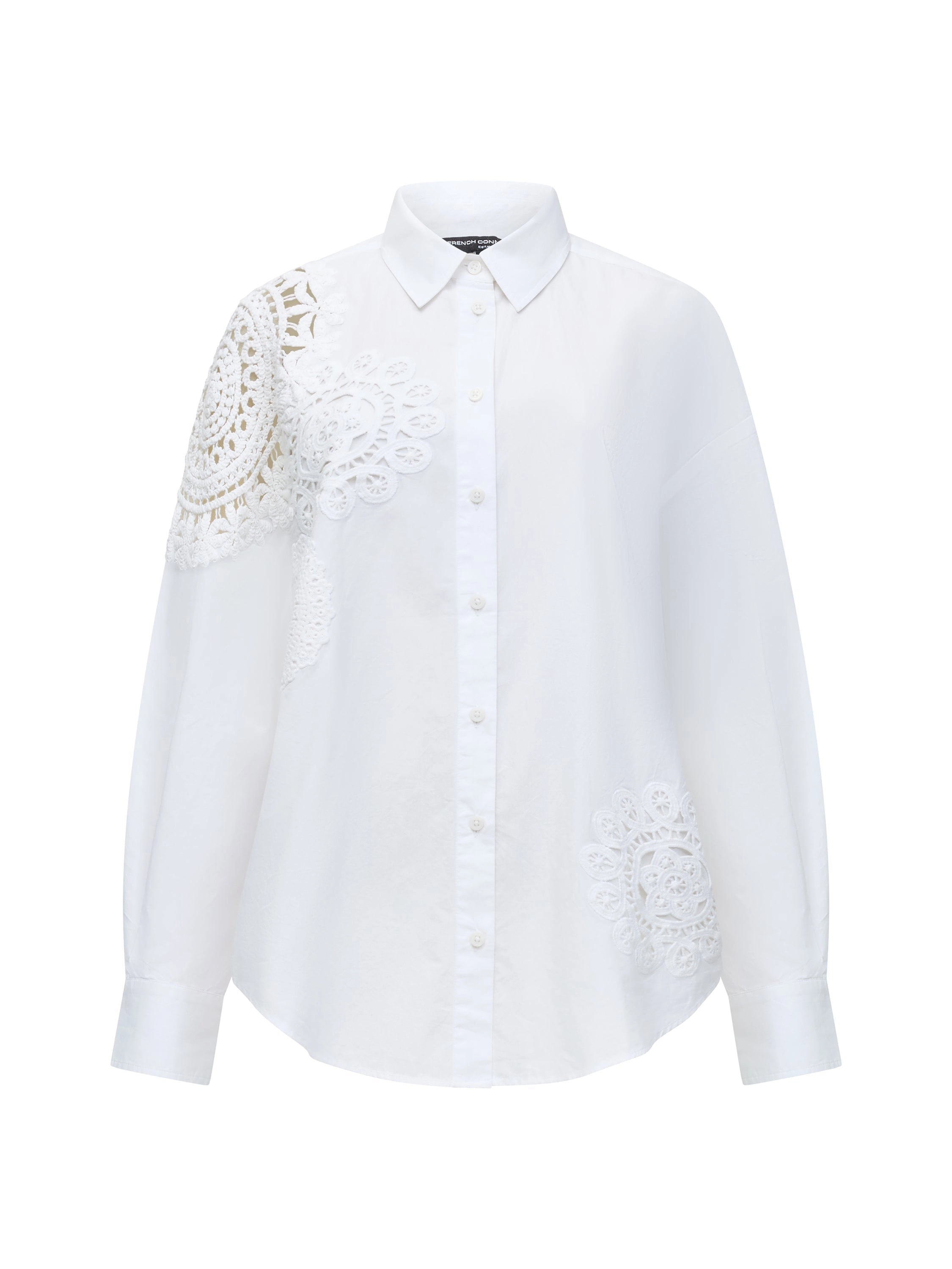 Lina Cotton Crochet Mix Shirt