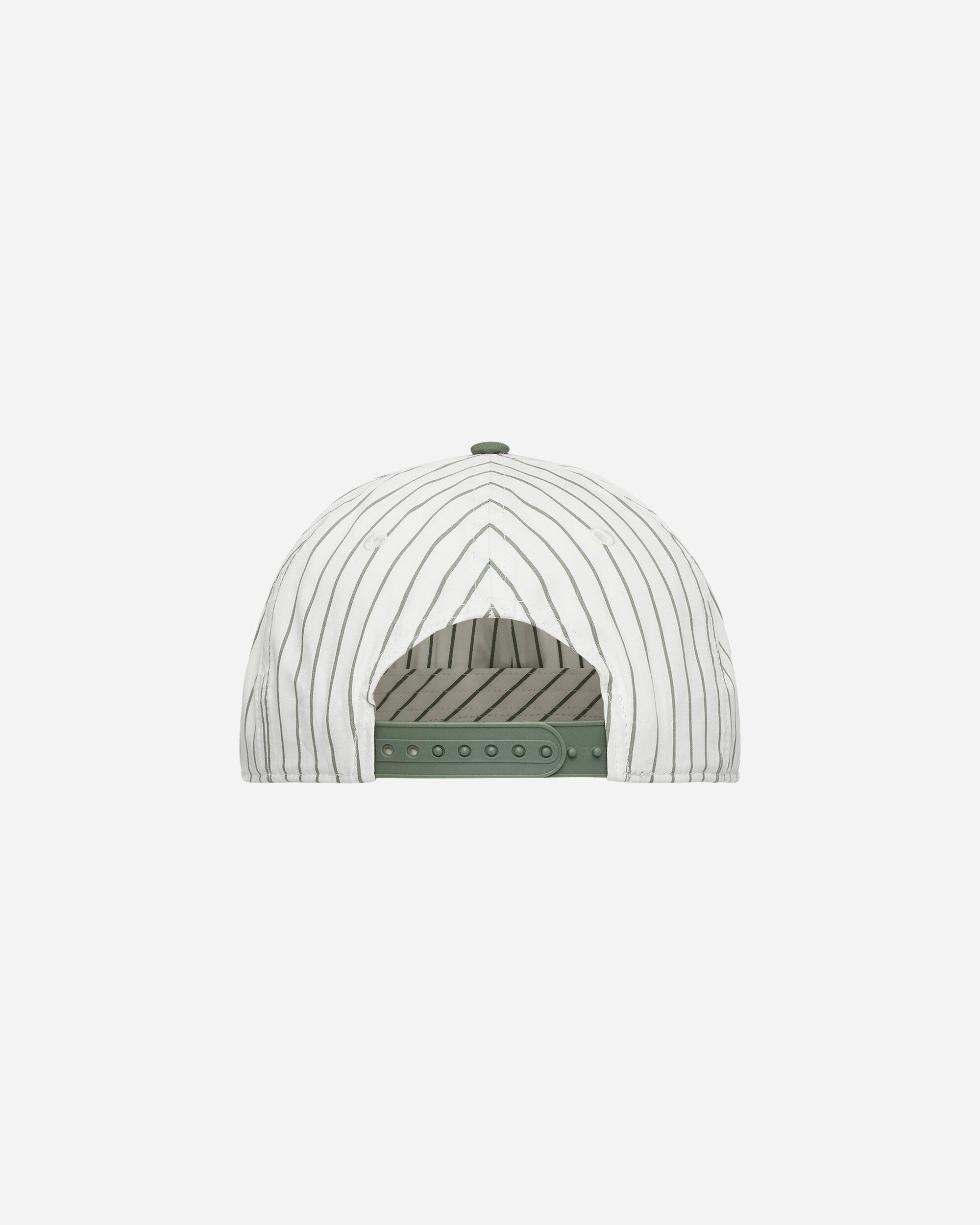 Linus Stripe Cap Park / White