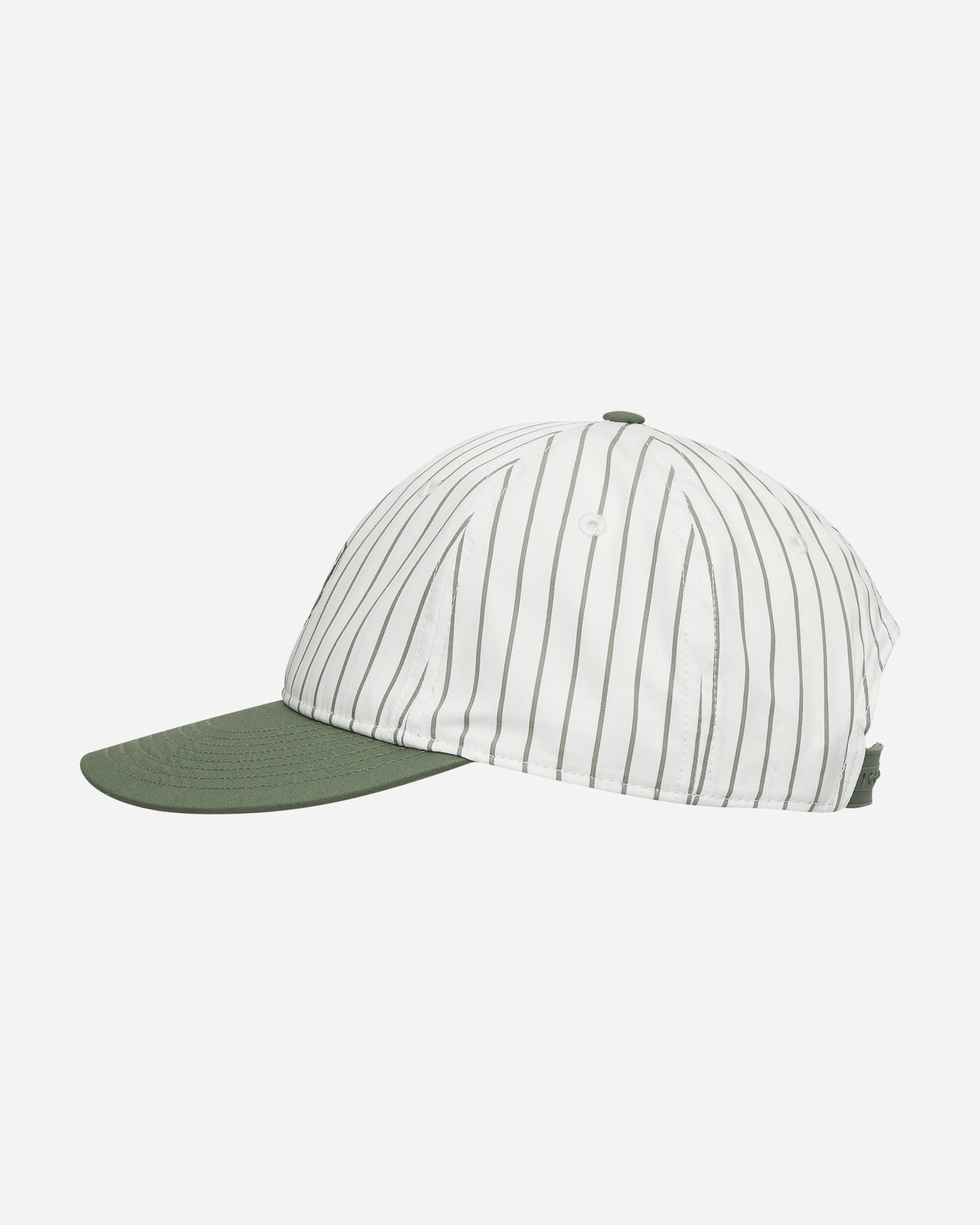 Linus Stripe Cap Park / White