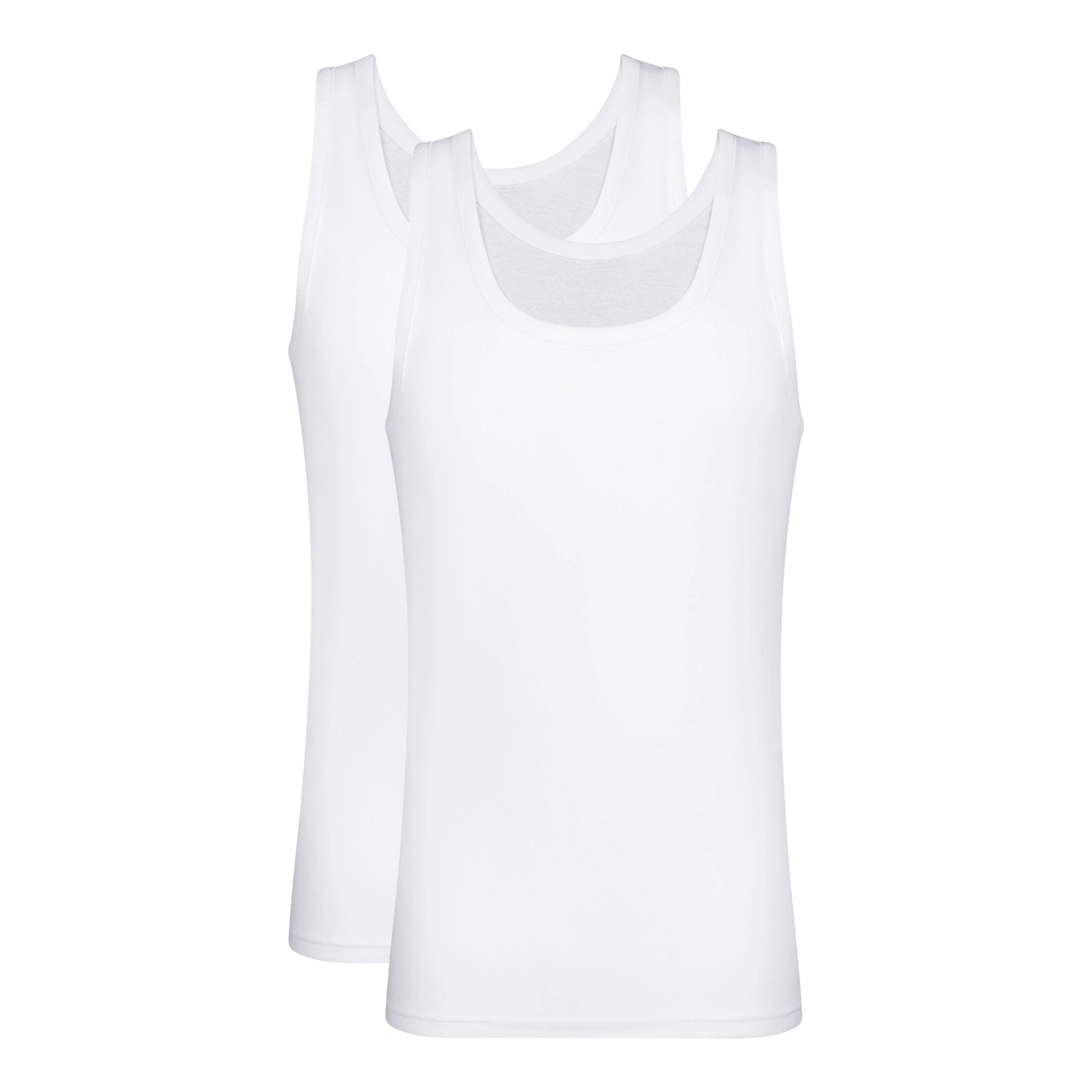 Lot de 2 débardeurs homme en coton Blanc EcoDim