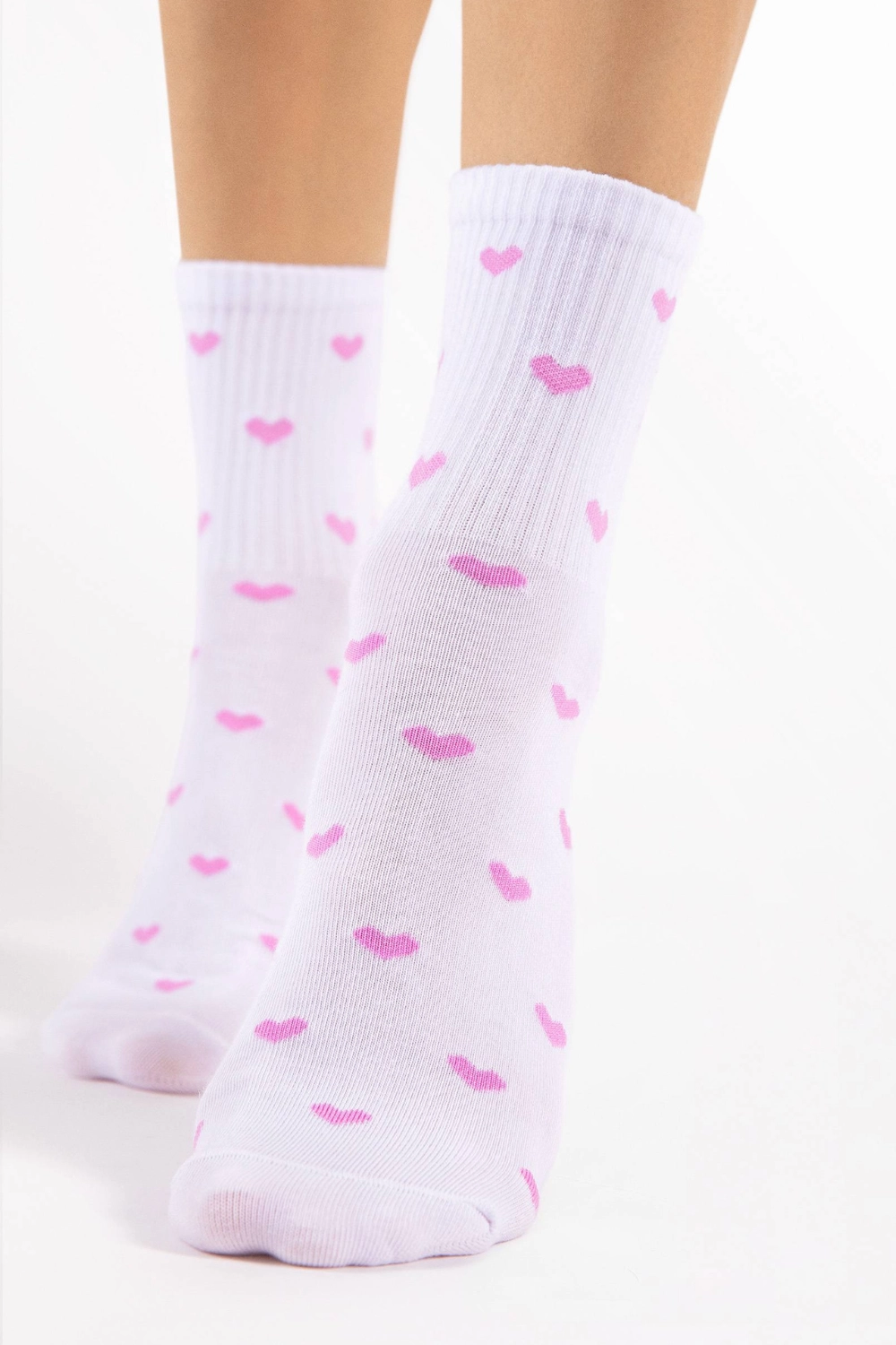 Loves Cotton Heart Socks