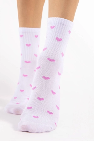 Loves Cotton Heart Socks