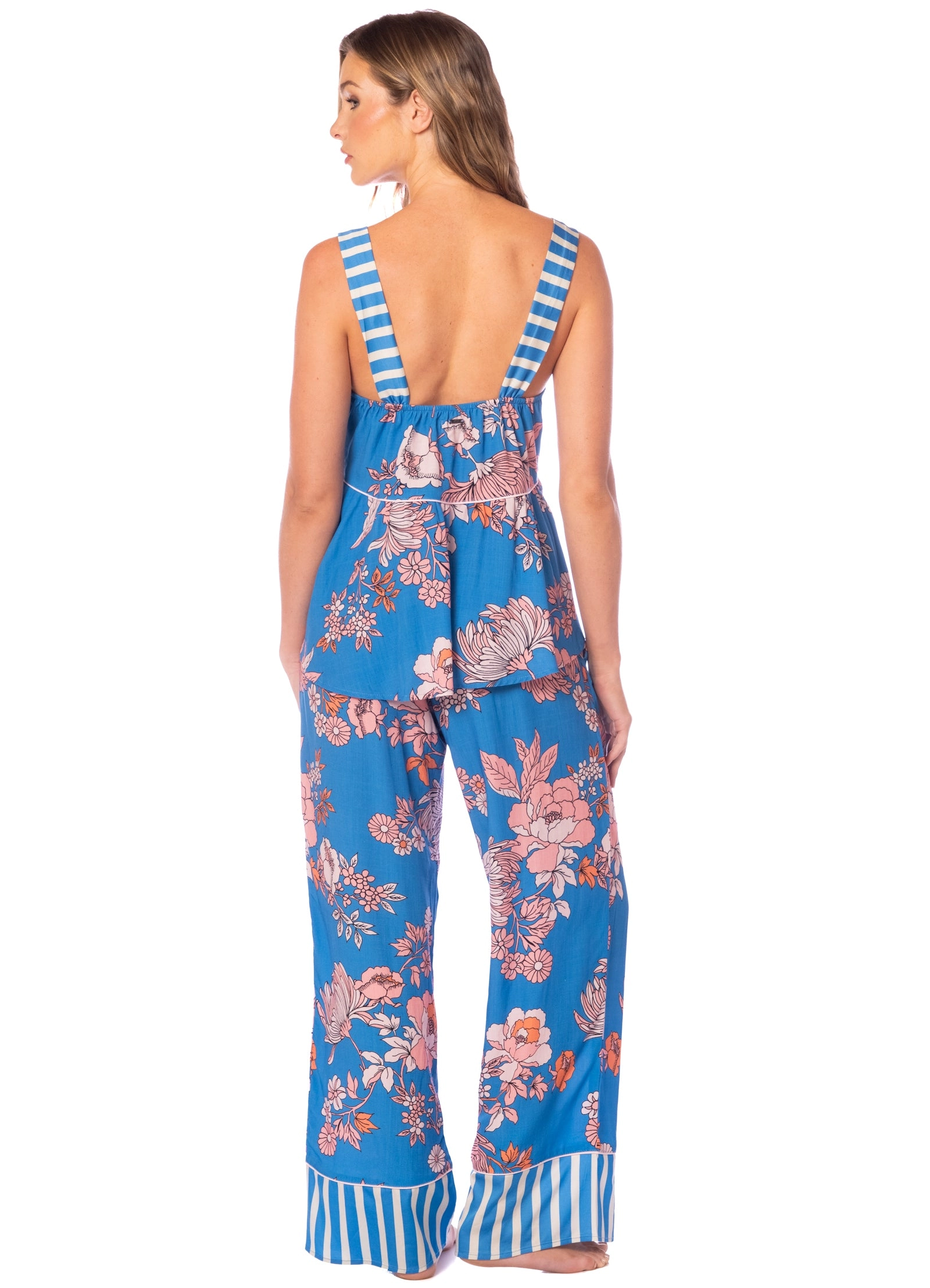 Maaji Blue Garden Owl Sleeveless Pant Set
