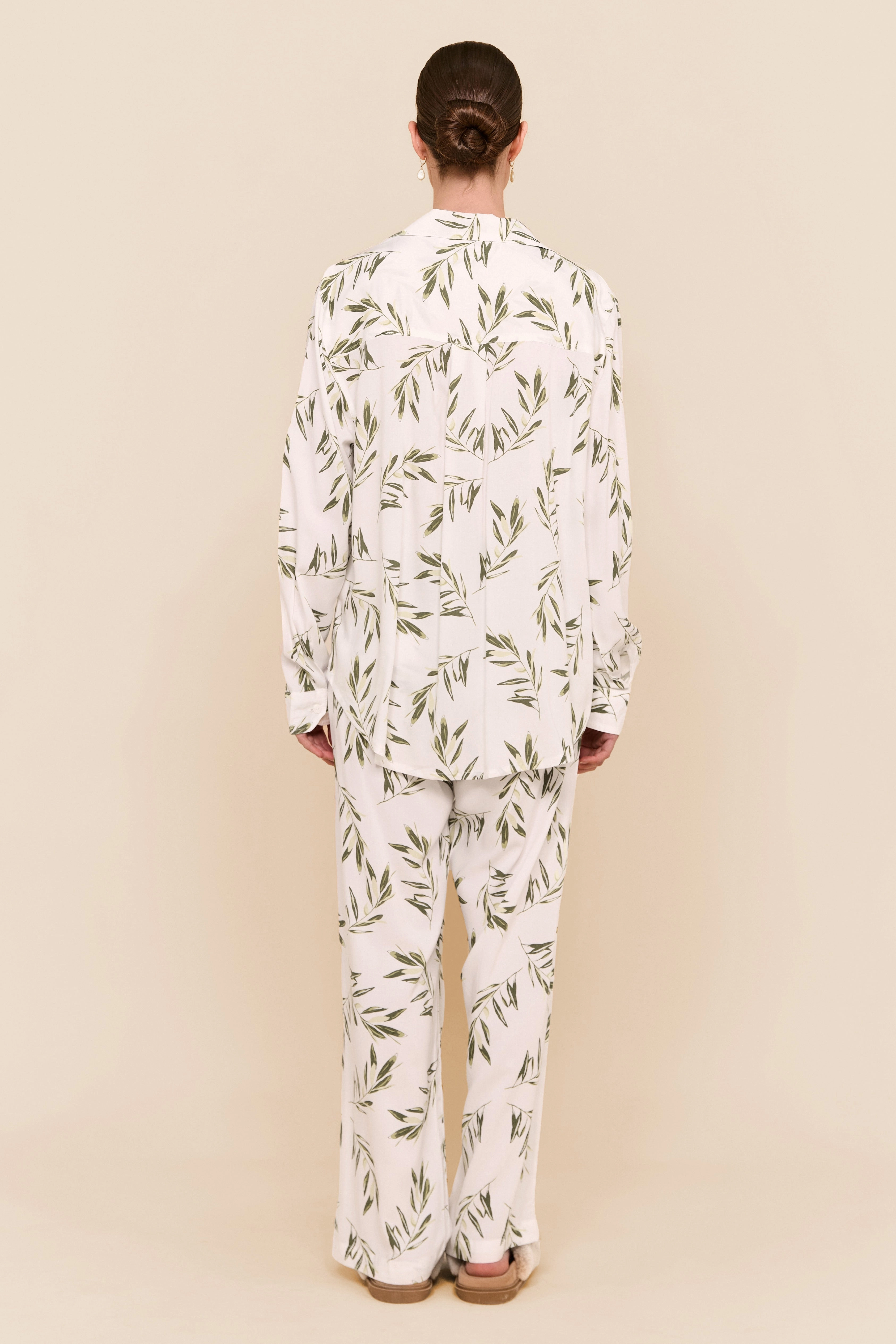 Marlon Long Sleep Set - Olive Leaf