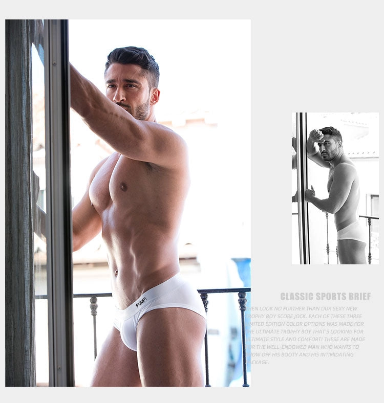 Men Briefs Pump Men Briefs Underwear Sexy Breathable Underpants Cotton