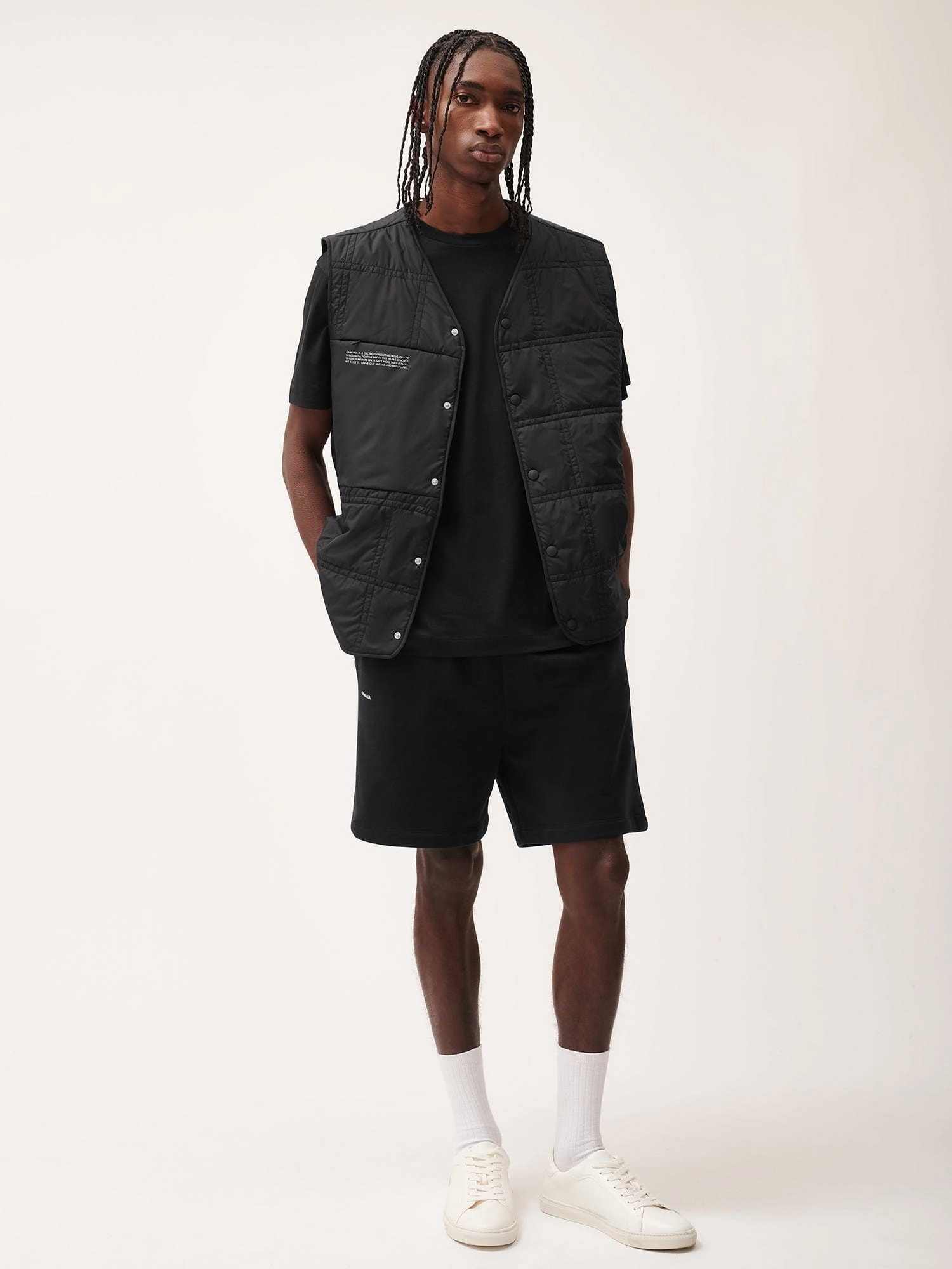 Mens 365 Midweight Mid length Shorts—twilight black