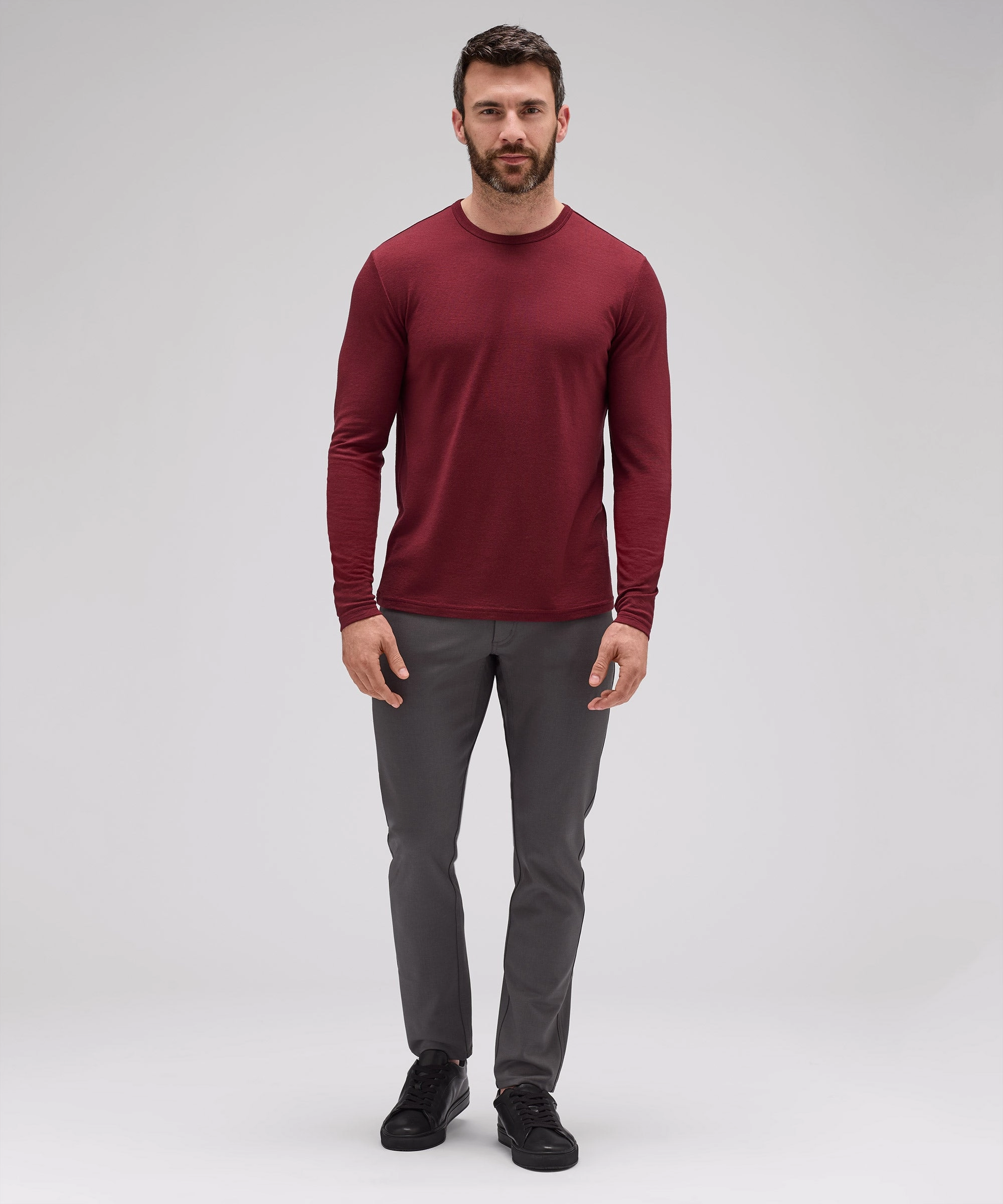Men's Long Sleeve Merino Crew