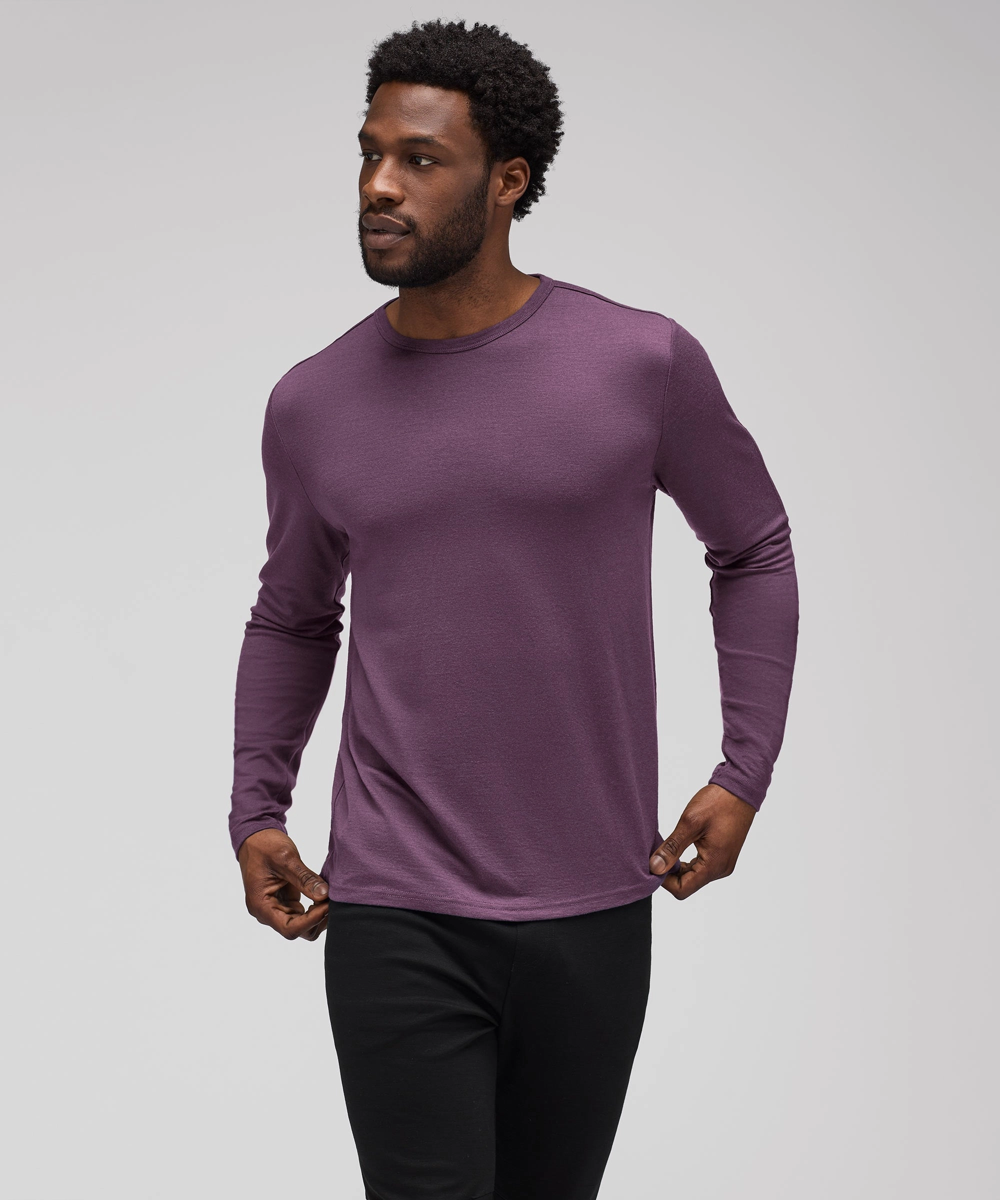 Men's Long Sleeve Merino Crew