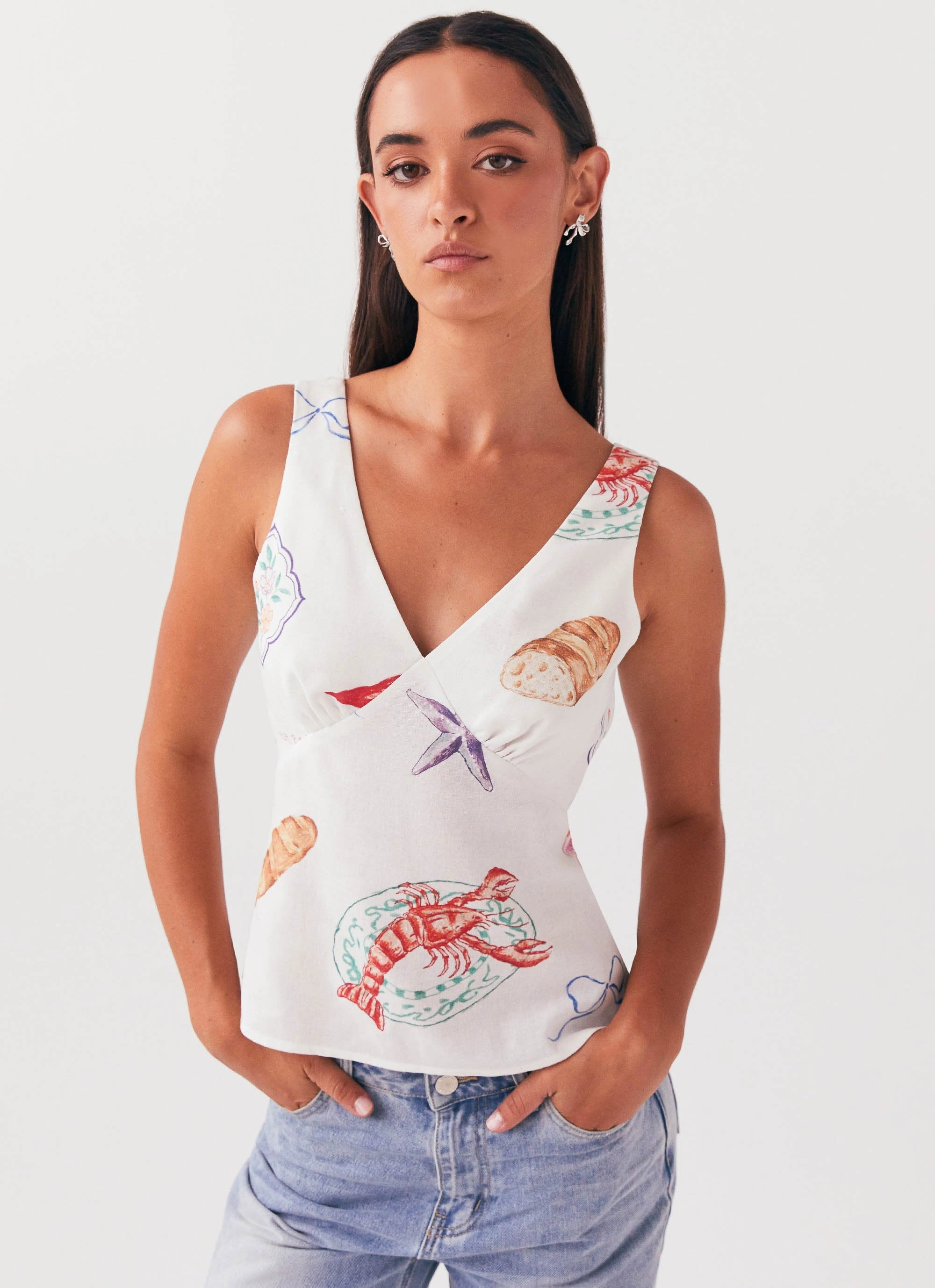 Nori Linen Top - Banchetto