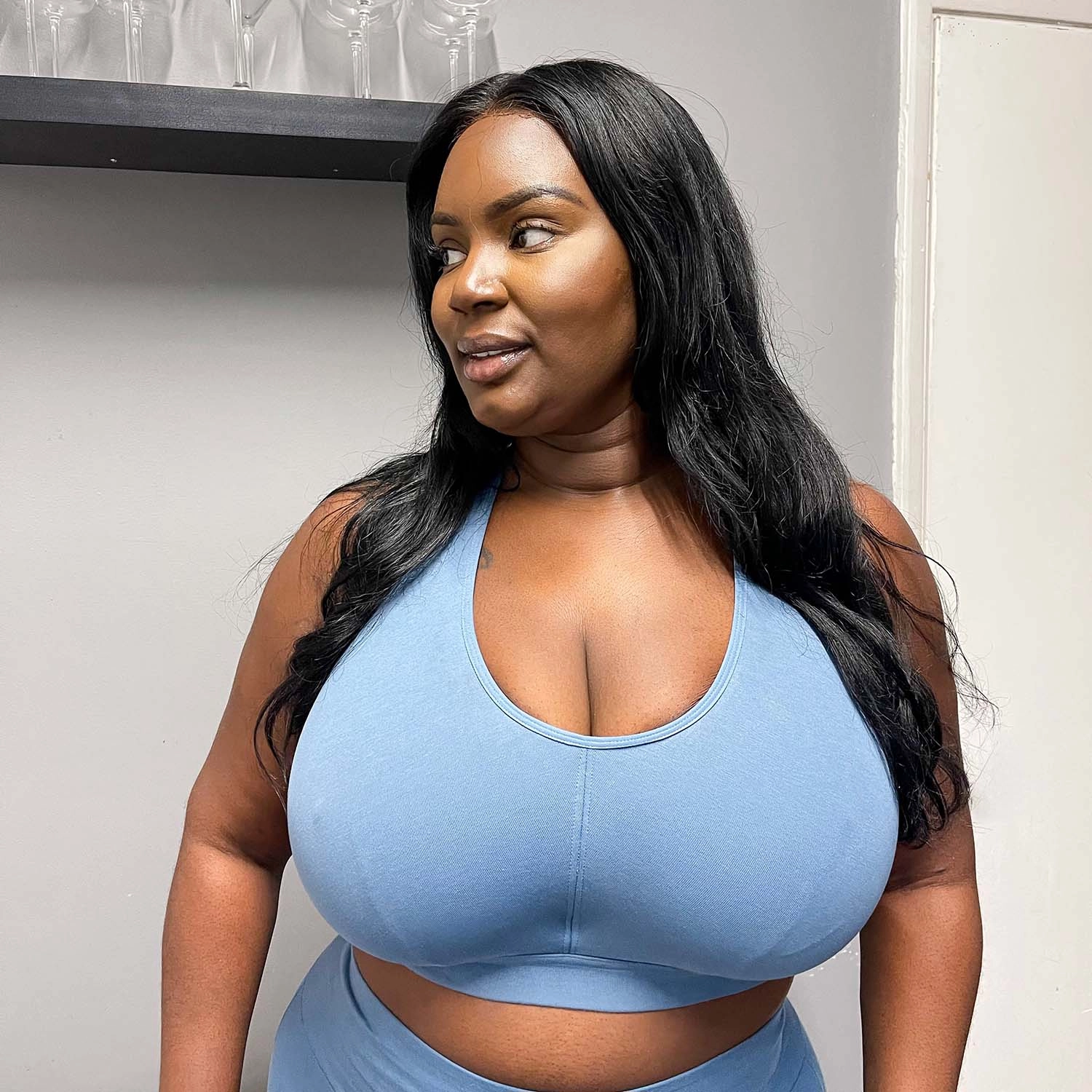 Organic Cotton Bra - Denim