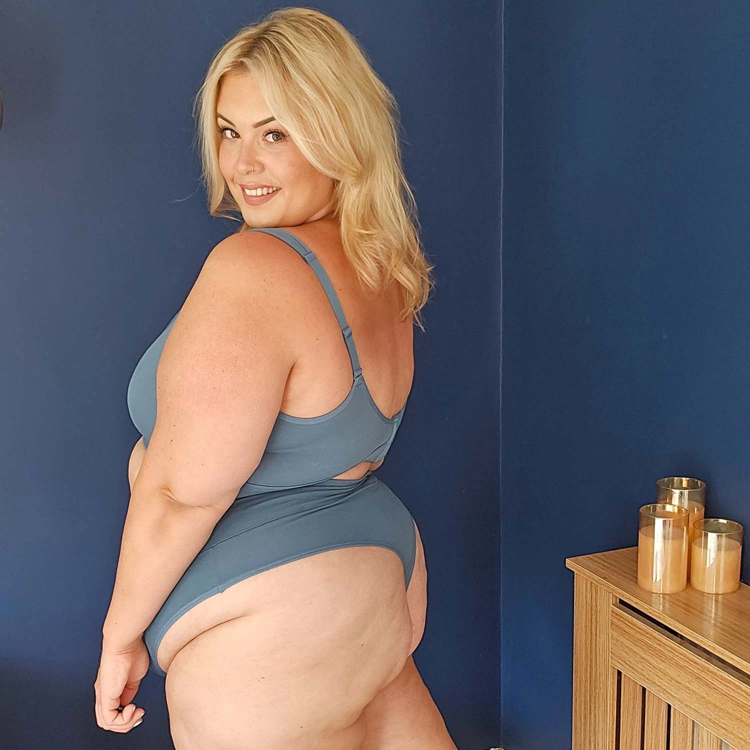 Organic Cotton Bra - Denim