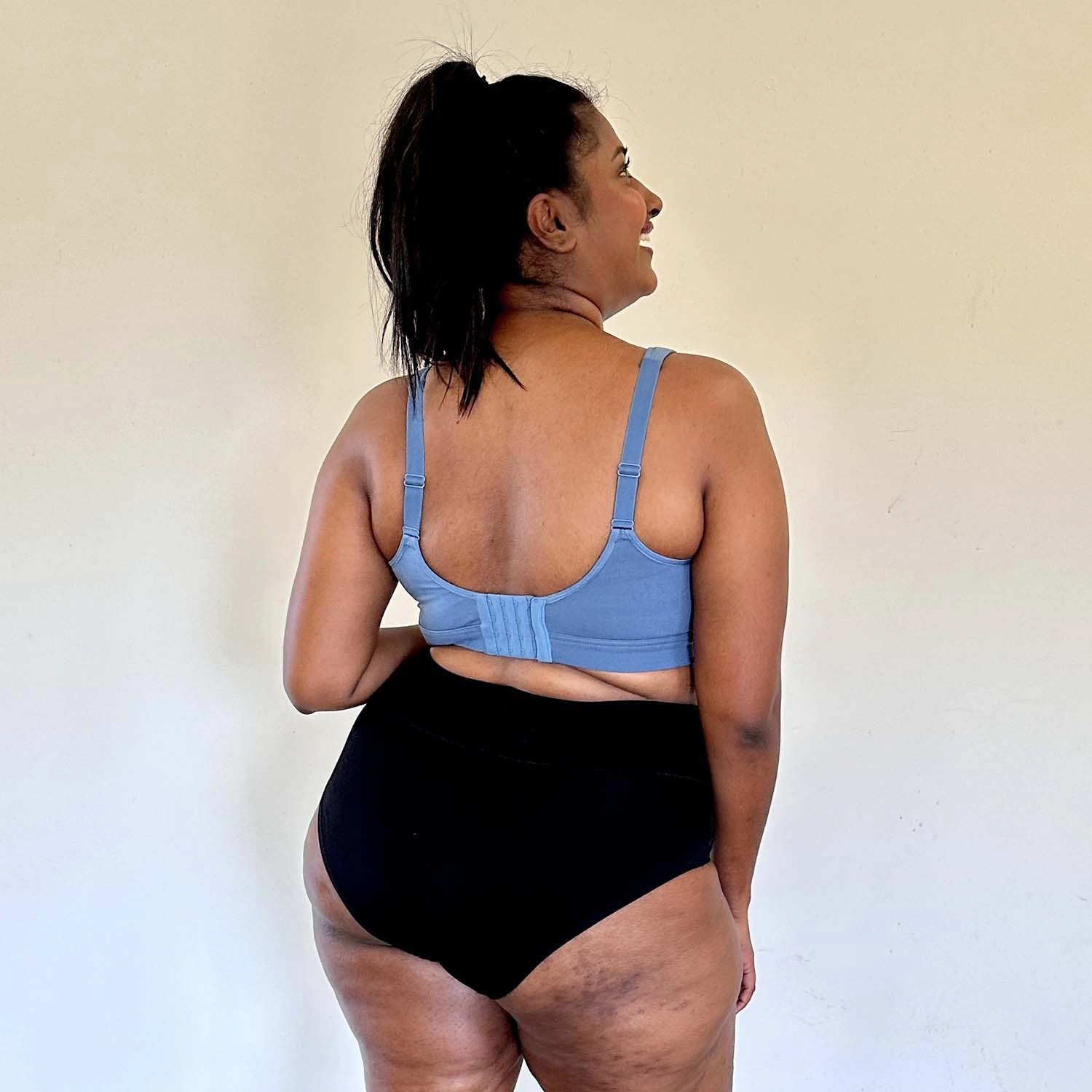 Organic Cotton Bra - Denim