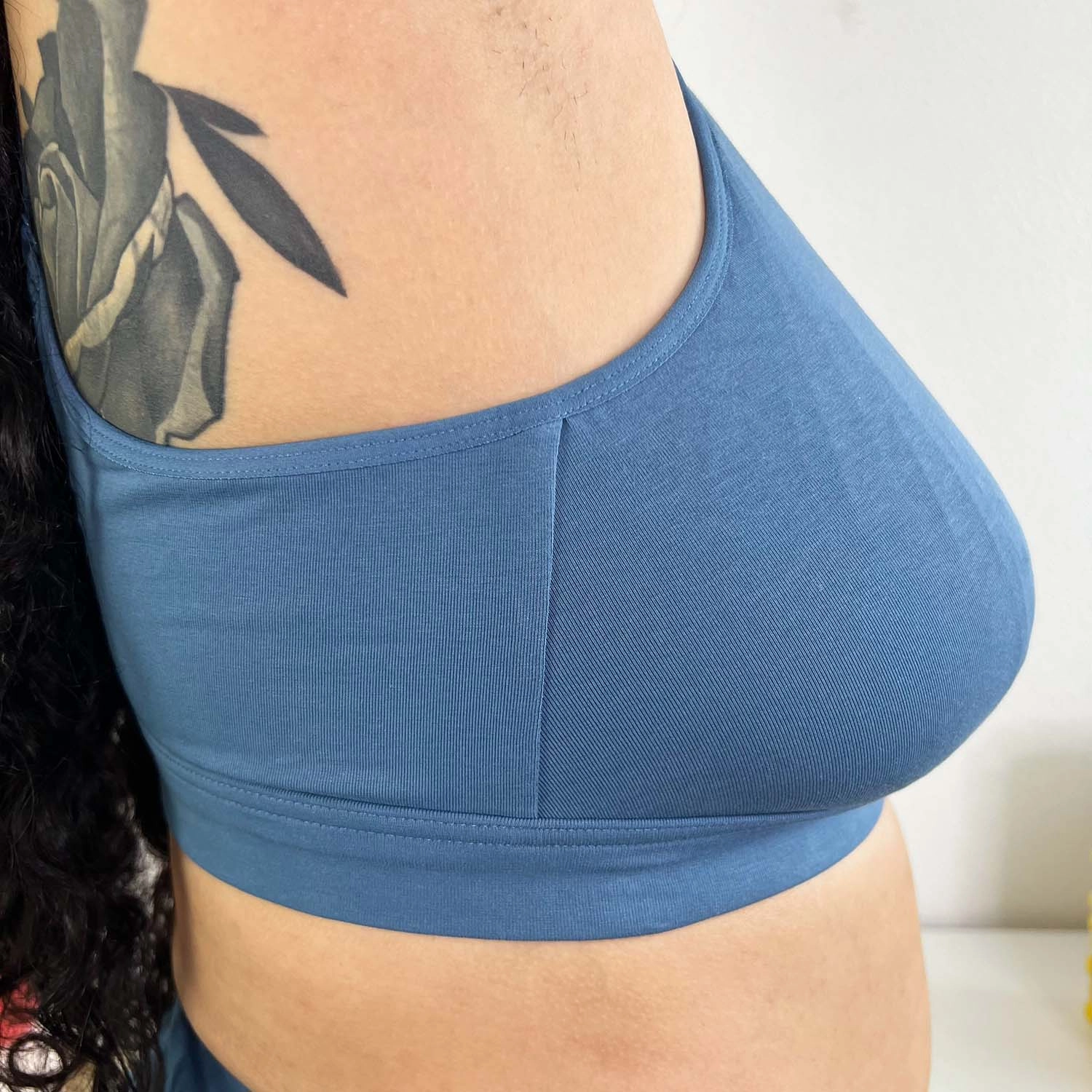 Organic Cotton Bra - Denim