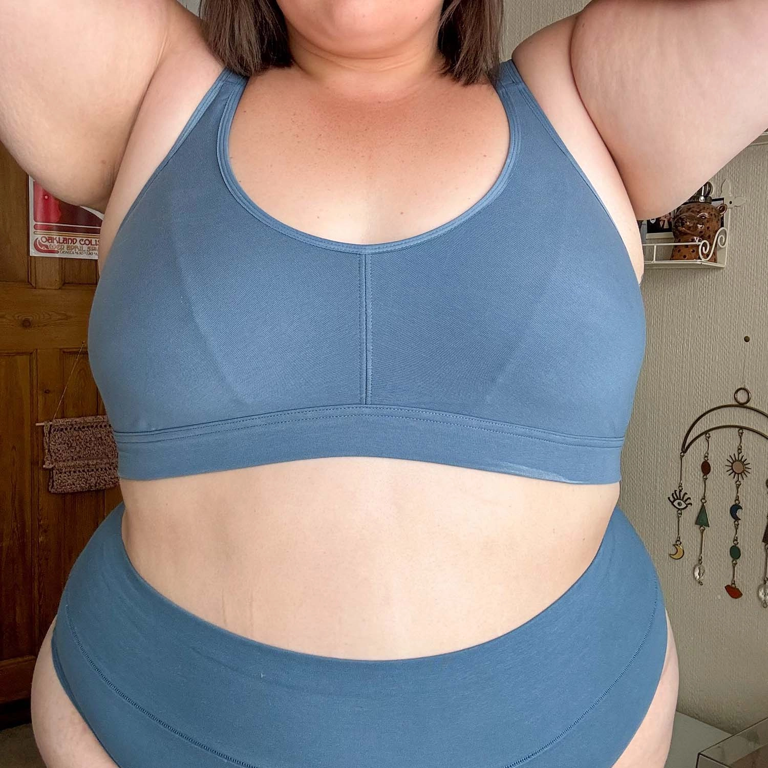 Organic Cotton Bra - Denim