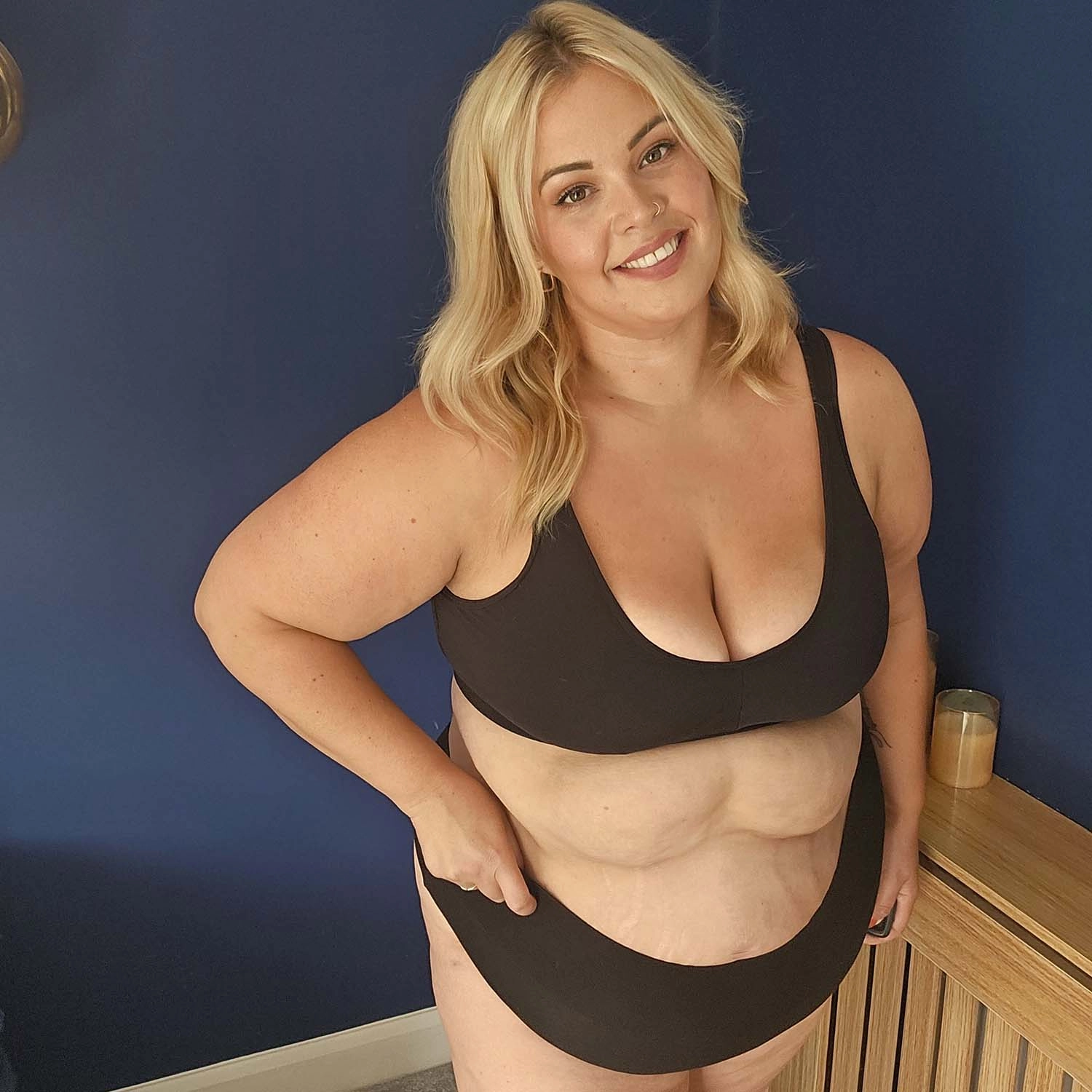 Organic Cotton Comfort Bra -3 x Black