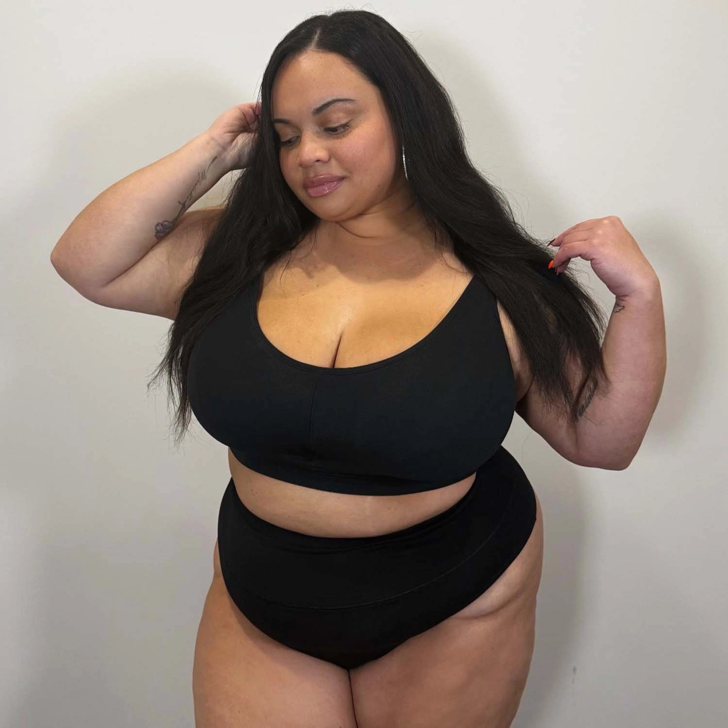 Organic Cotton Comfort Bra -3 x Black