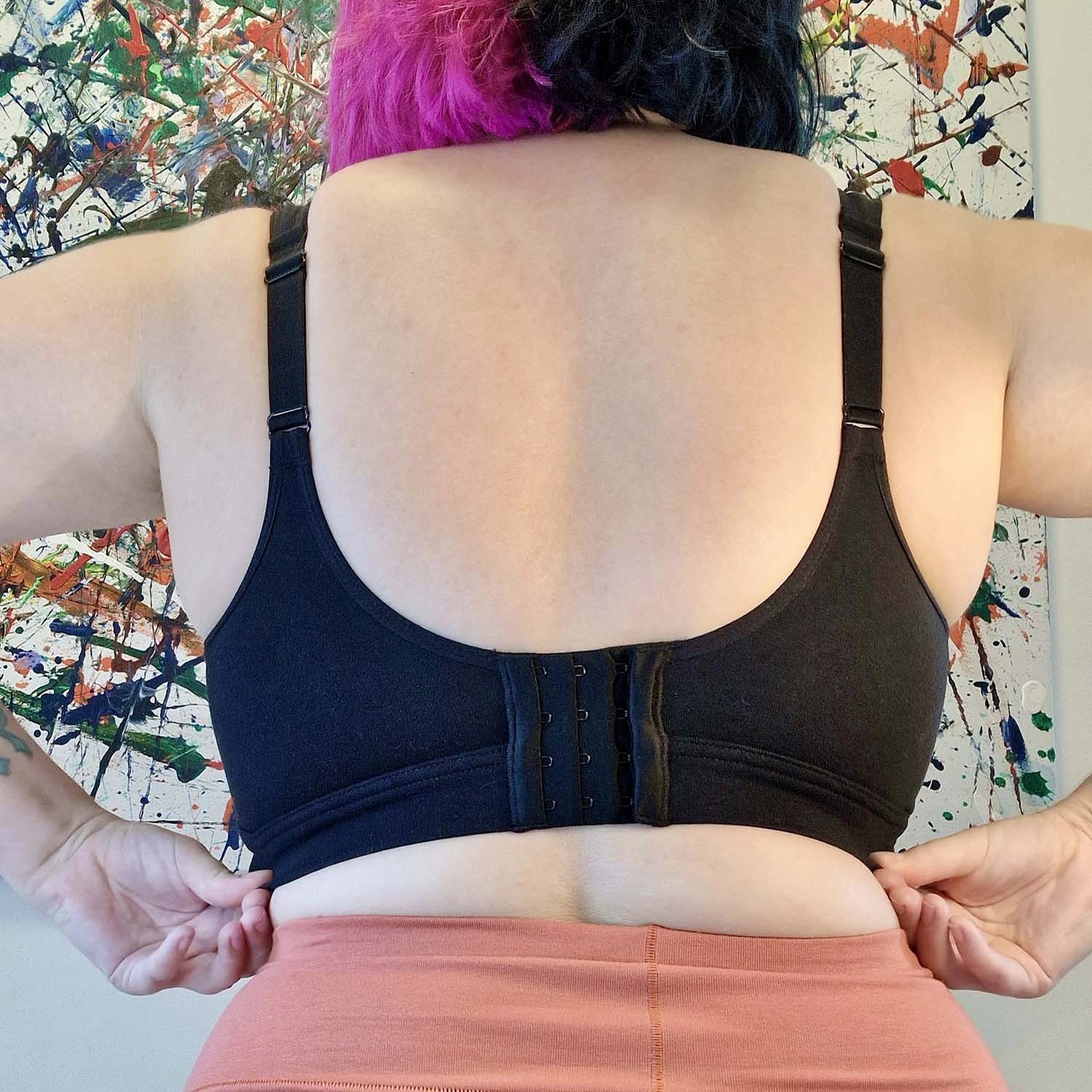 Organic Cotton Comfort Bra -3 x Black