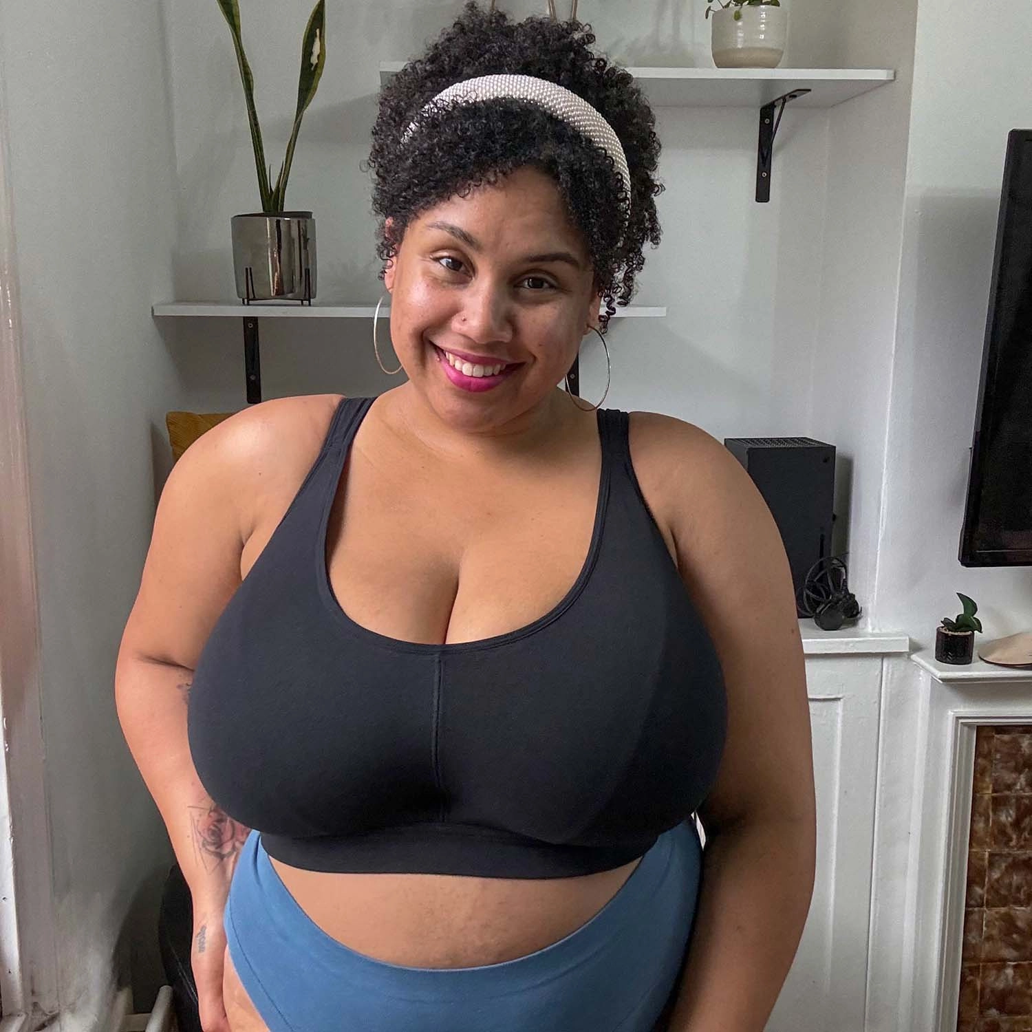 Organic Cotton Comfort Bra -3 x Black