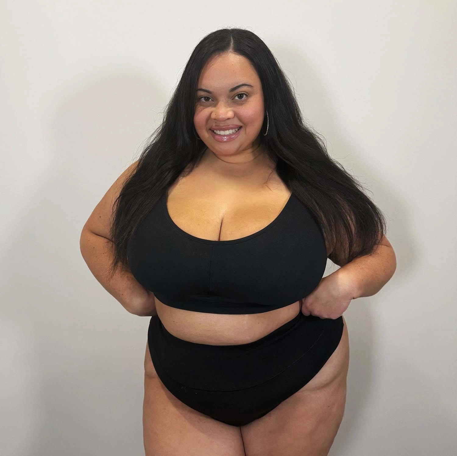 Organic Cotton Comfort Bra -3 x Black