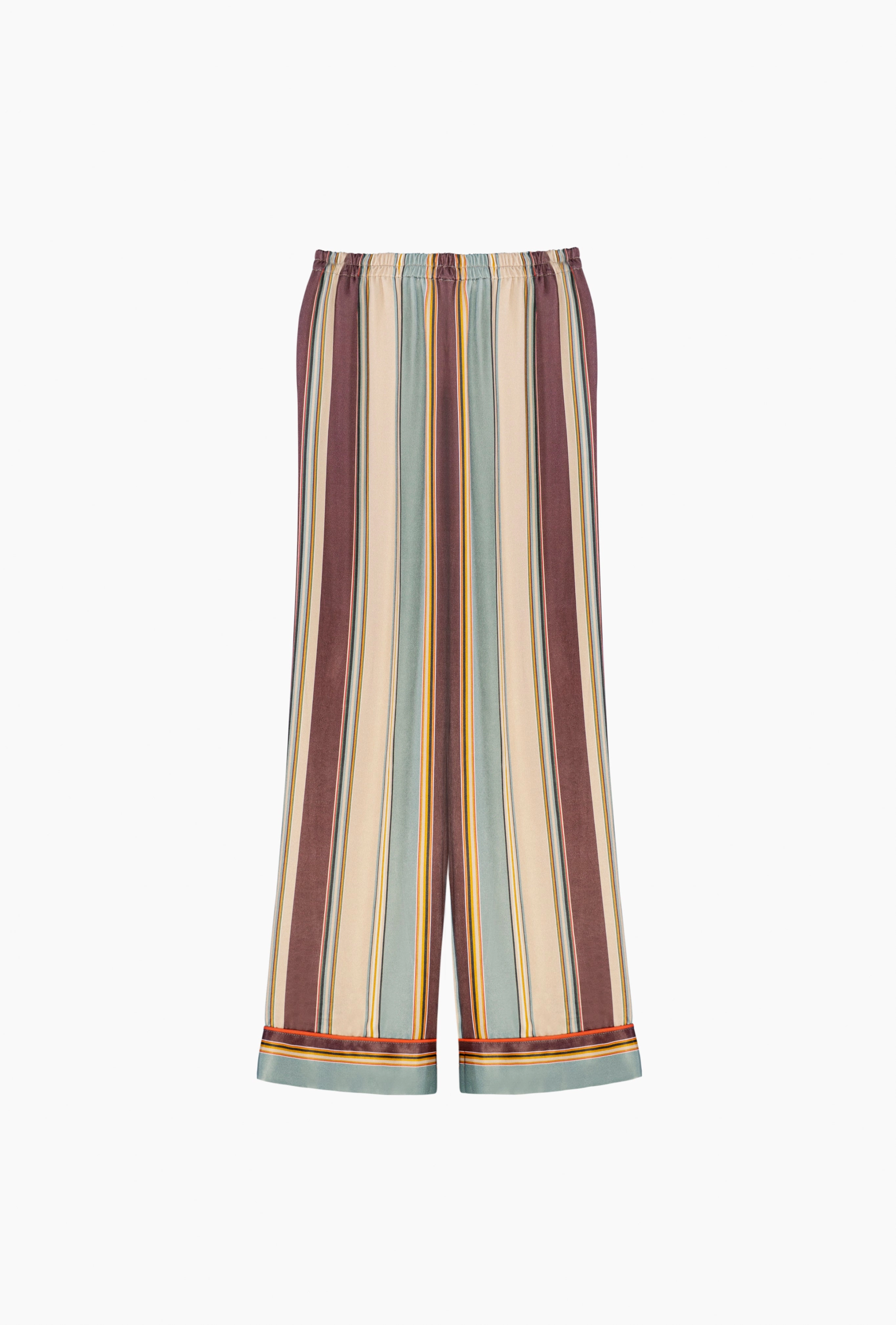 Pastelle Oversized Pants in Sage Stripes