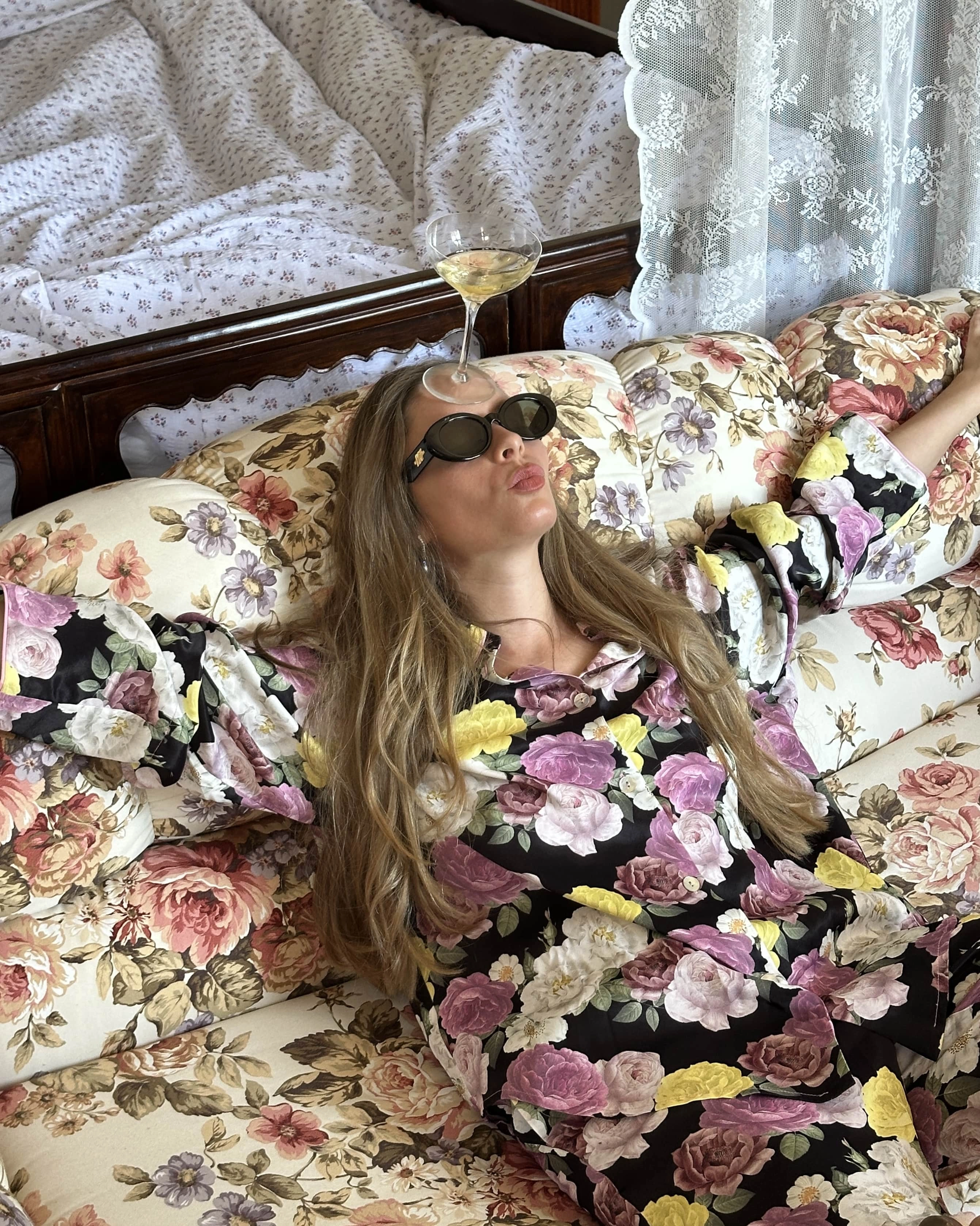 Pastelle Oversized Shirt in Bloom