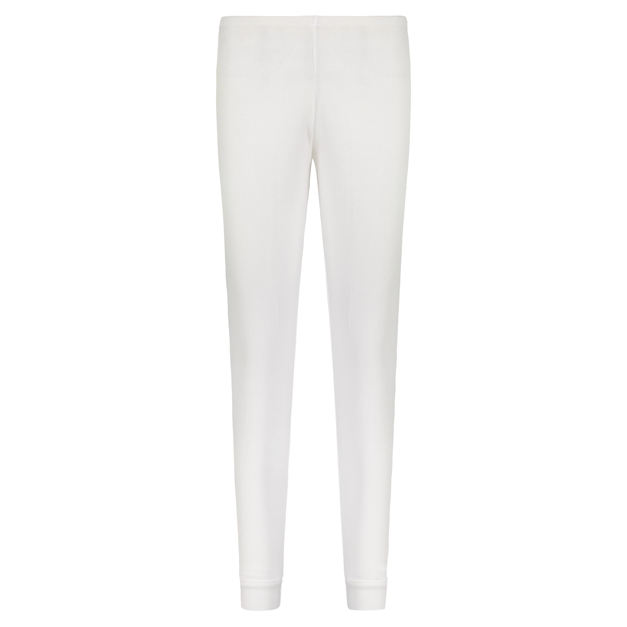 Polkadot Original Fit JOGGER Mid Rise Pearl White Solid Knit