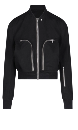 Rick Owens Long Sleeved Zipped Bomber Jacket