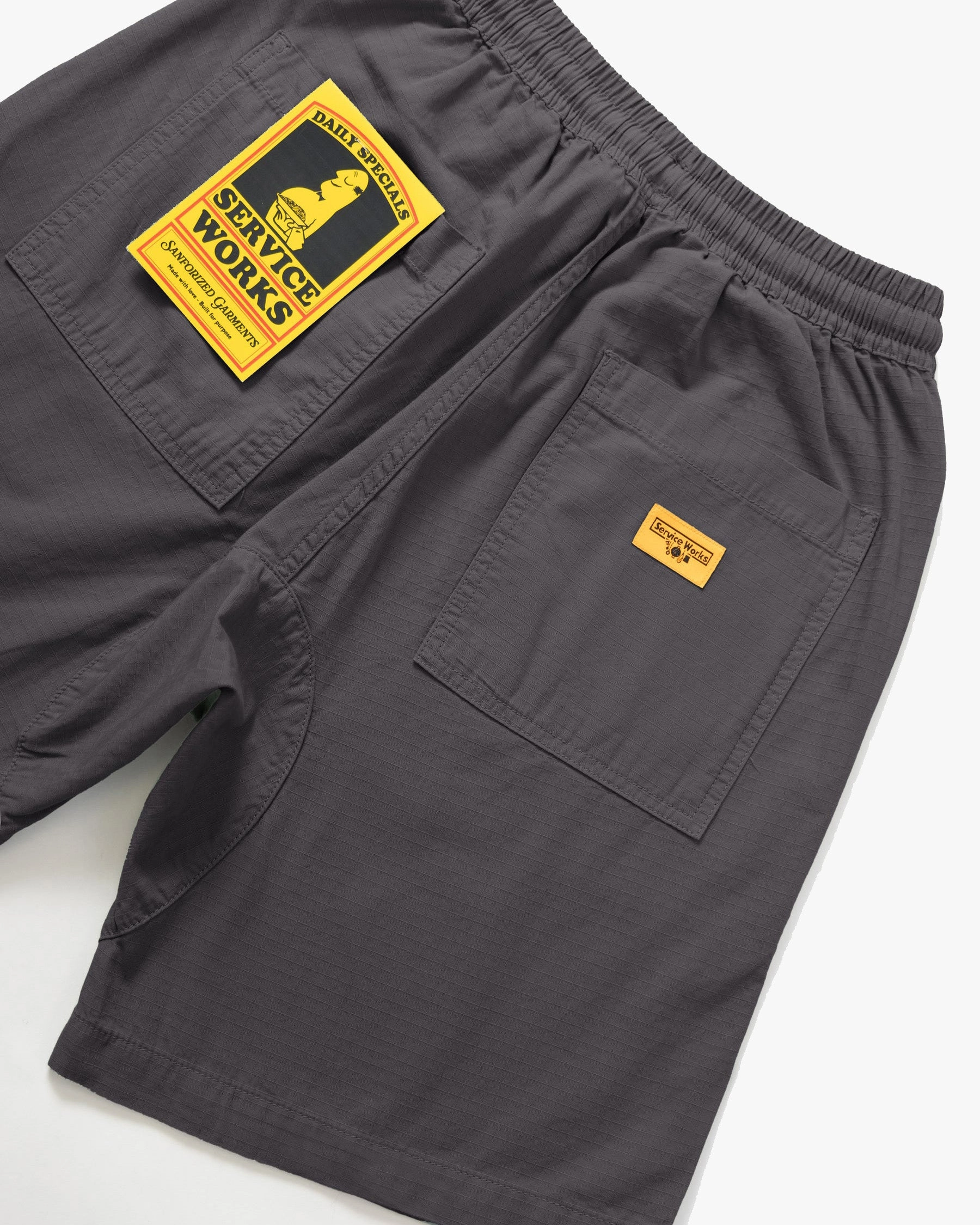 Service Works Ripstop Chef Shorts - Washed Black