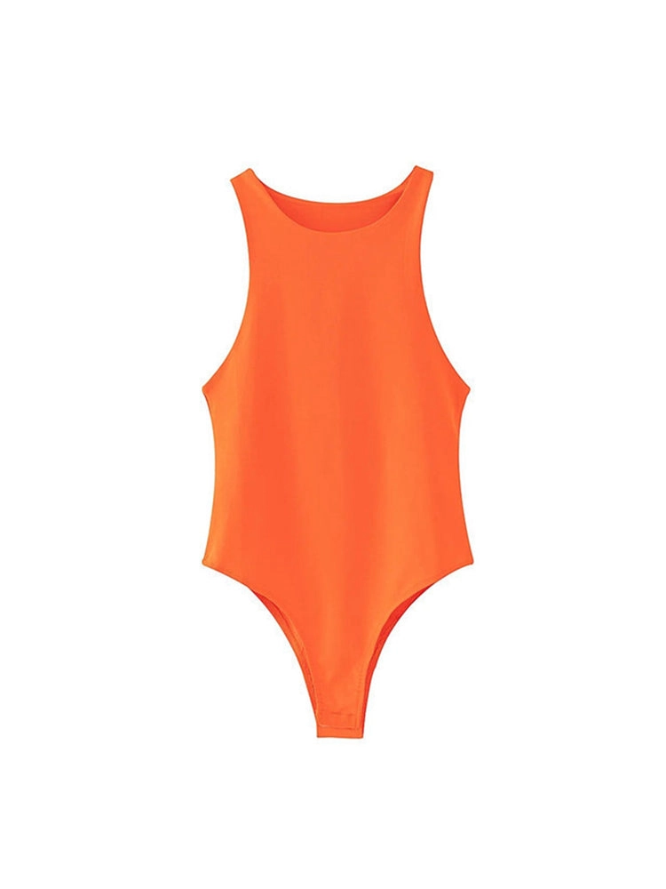 Sexy Classic Sleeveless Slim Bodysuit