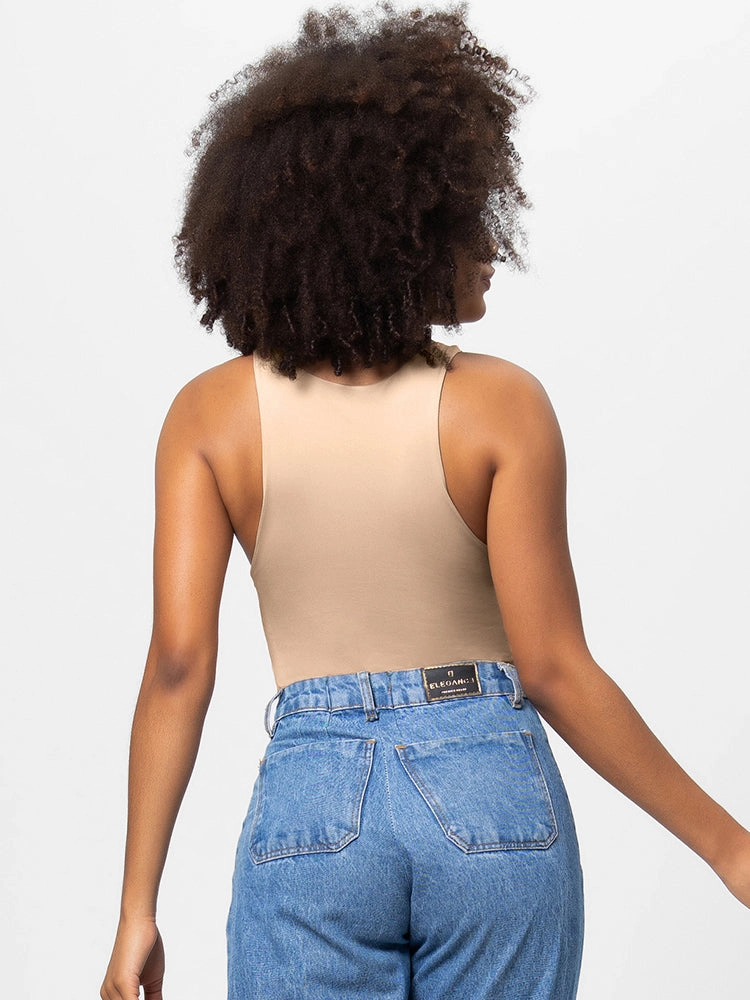 Sexy Classic Sleeveless Slim Bodysuit