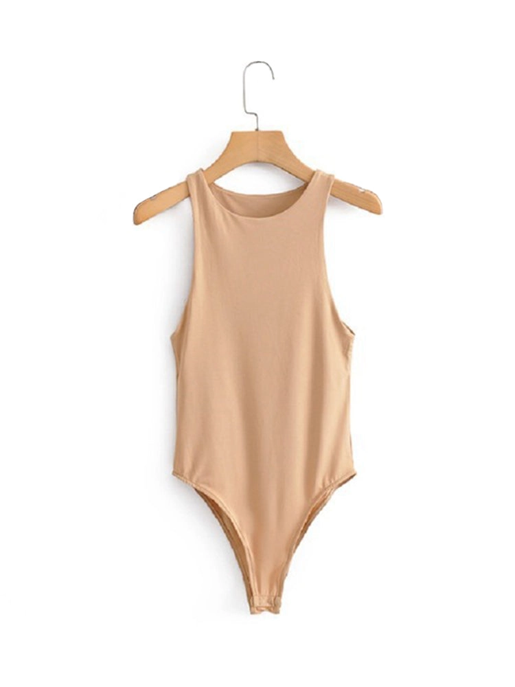Sexy Classic Sleeveless Slim Bodysuit