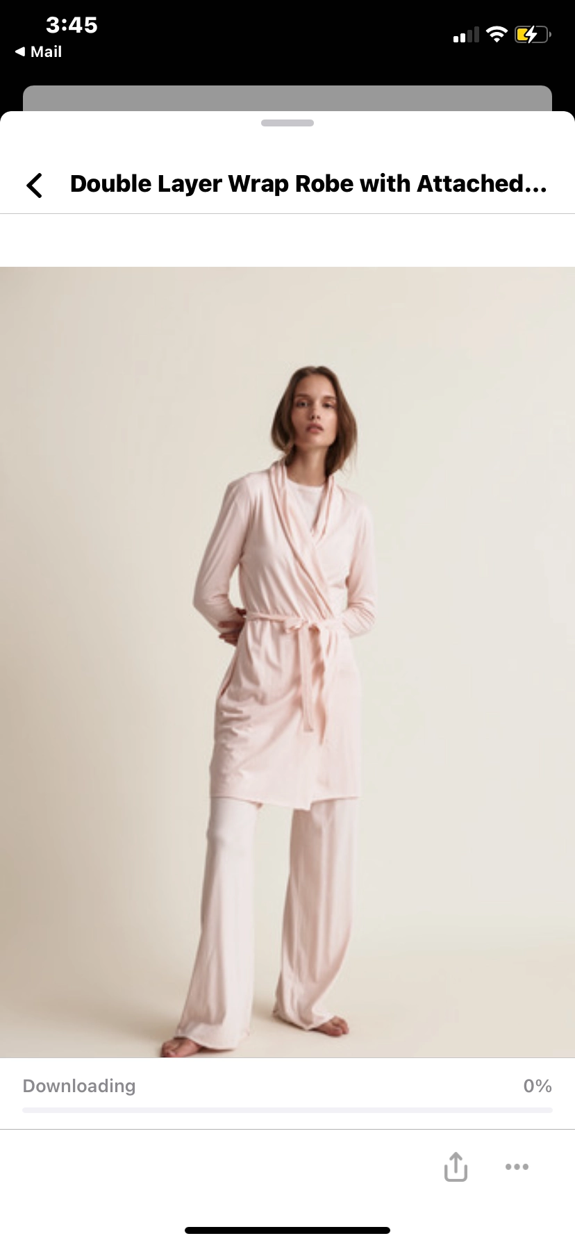 SKIN Double layer Wrap Robe