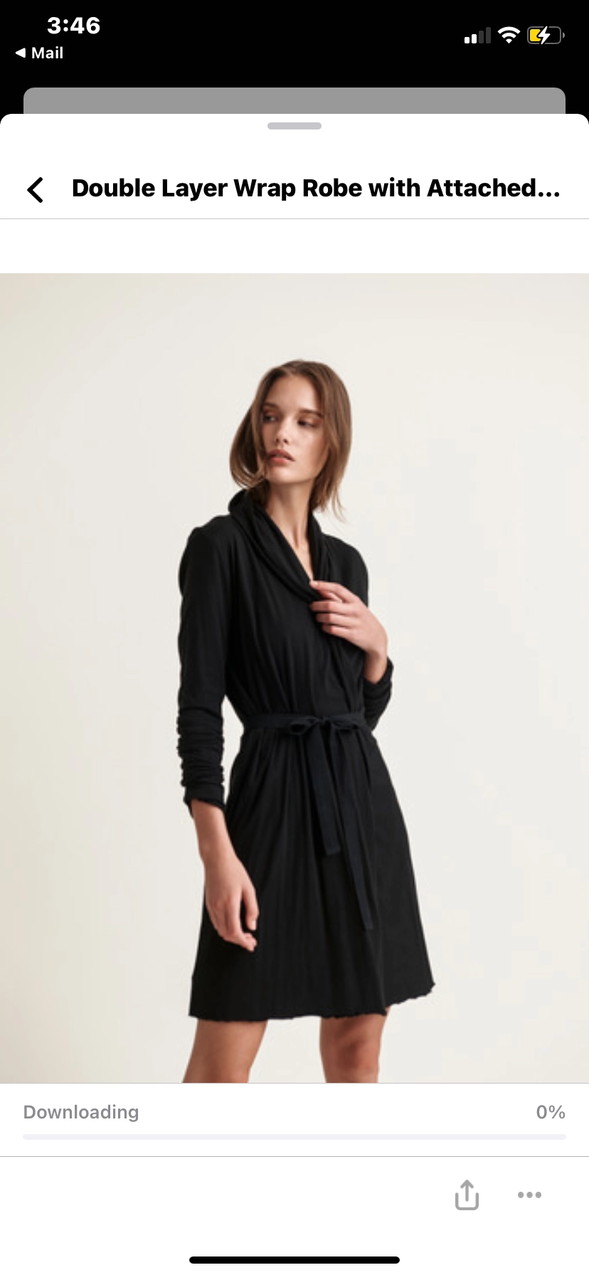 SKIN Double layer Wrap Robe