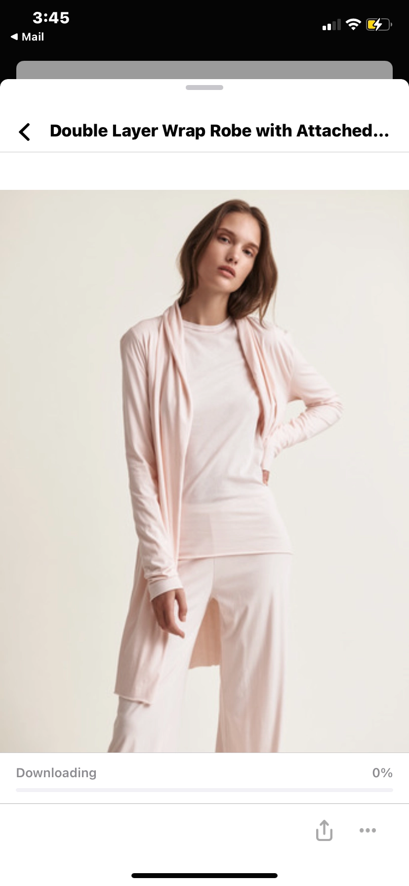 SKIN Double layer Wrap Robe