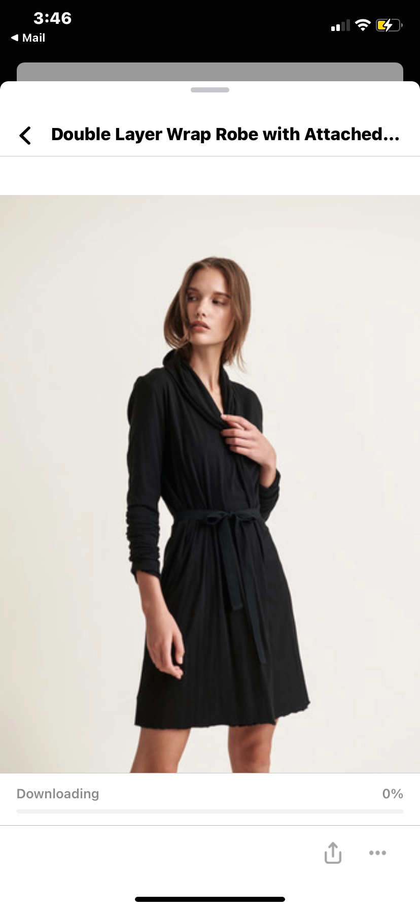 SKIN Double layer Wrap Robe