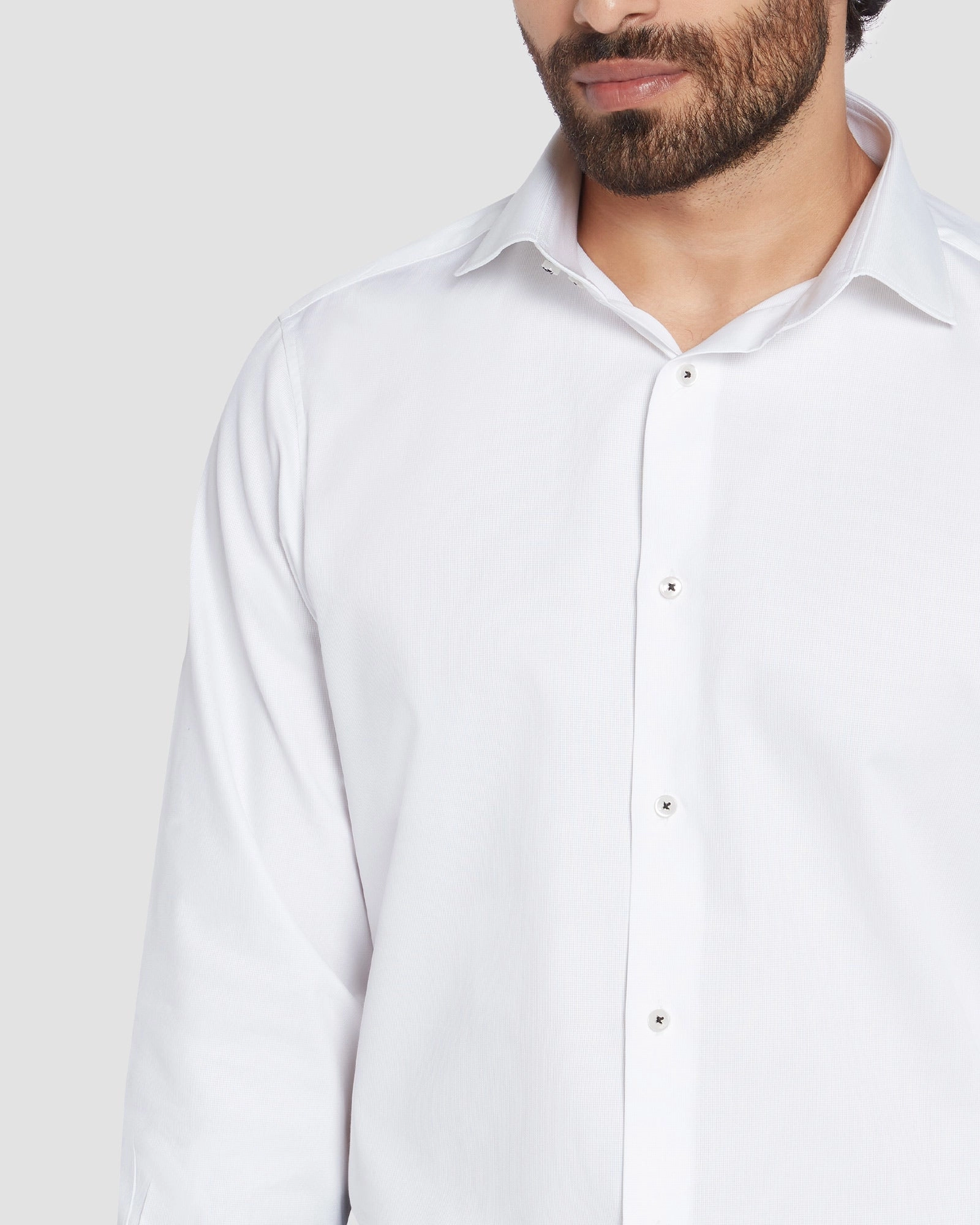 Soktas Micro Dobby Shirt - White