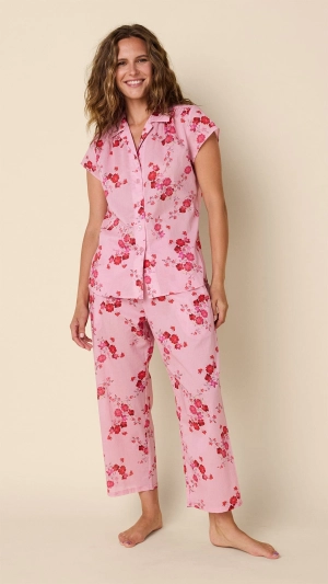Sorbet Roses Voile Capri