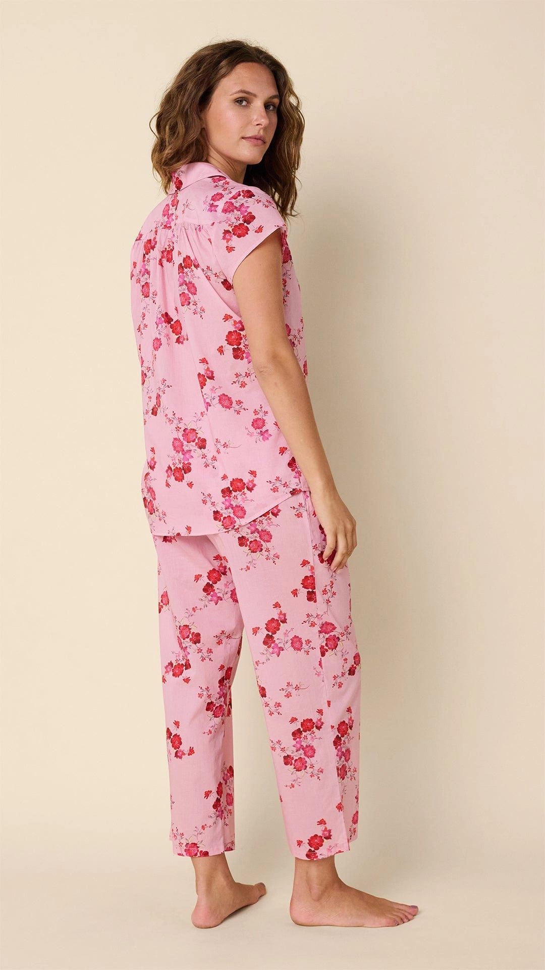 Sorbet Roses Voile Capri