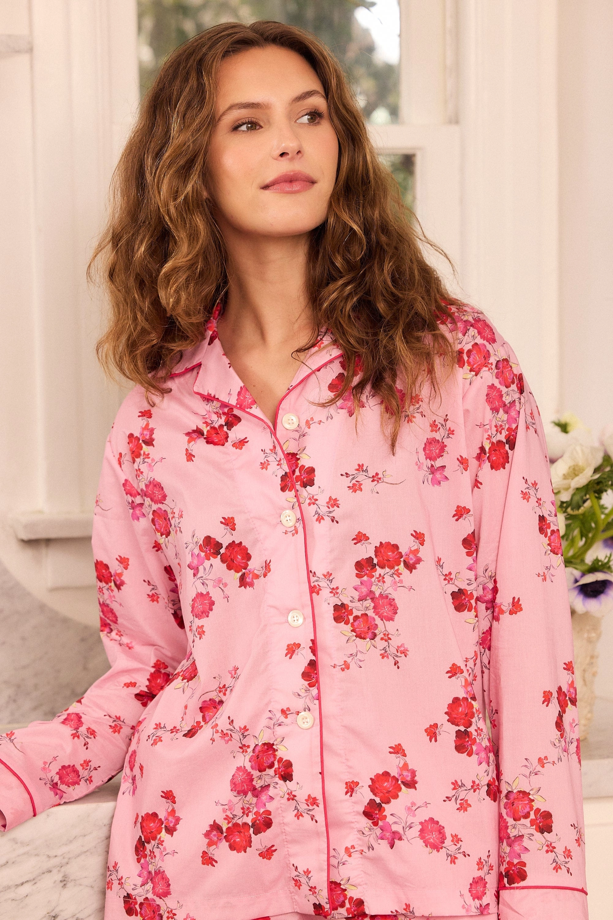 Sorbet Roses Voile Pajama