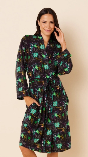 Stargazer Pima Knit Kimono Robe