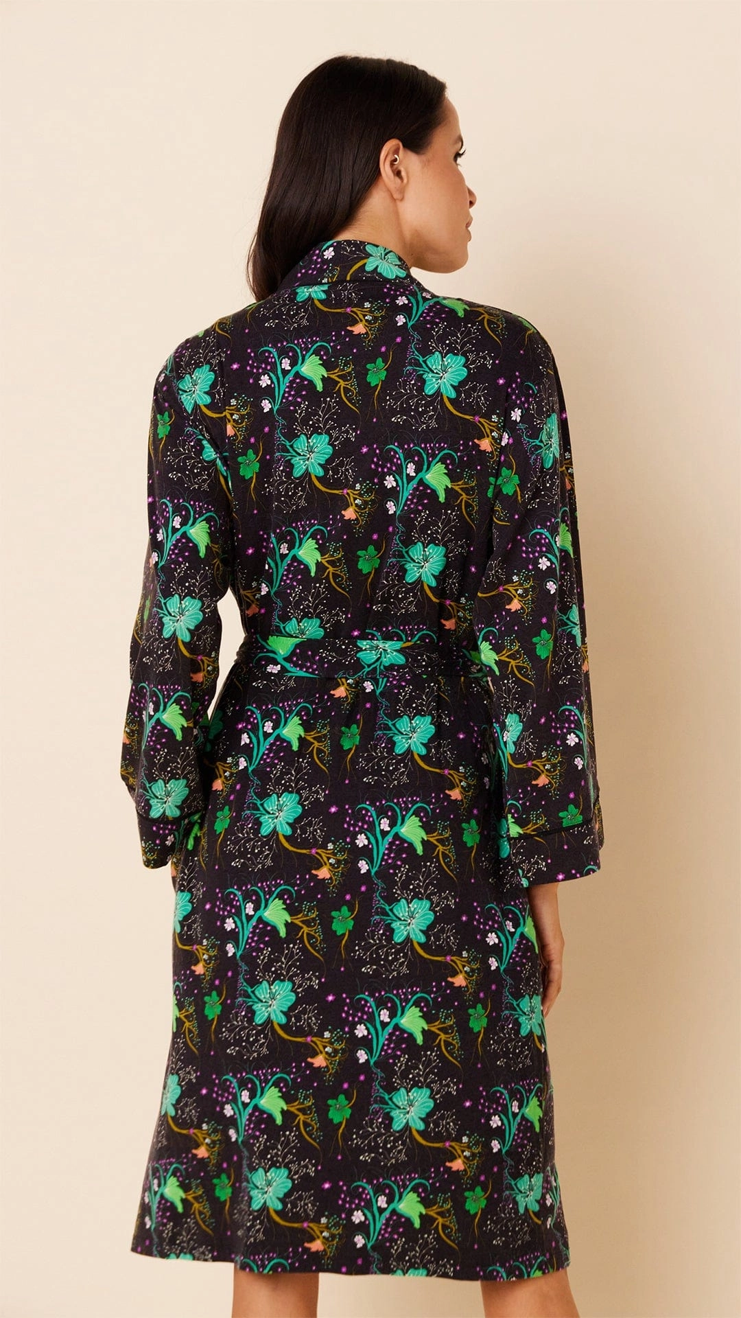 Stargazer Pima Knit Kimono Robe