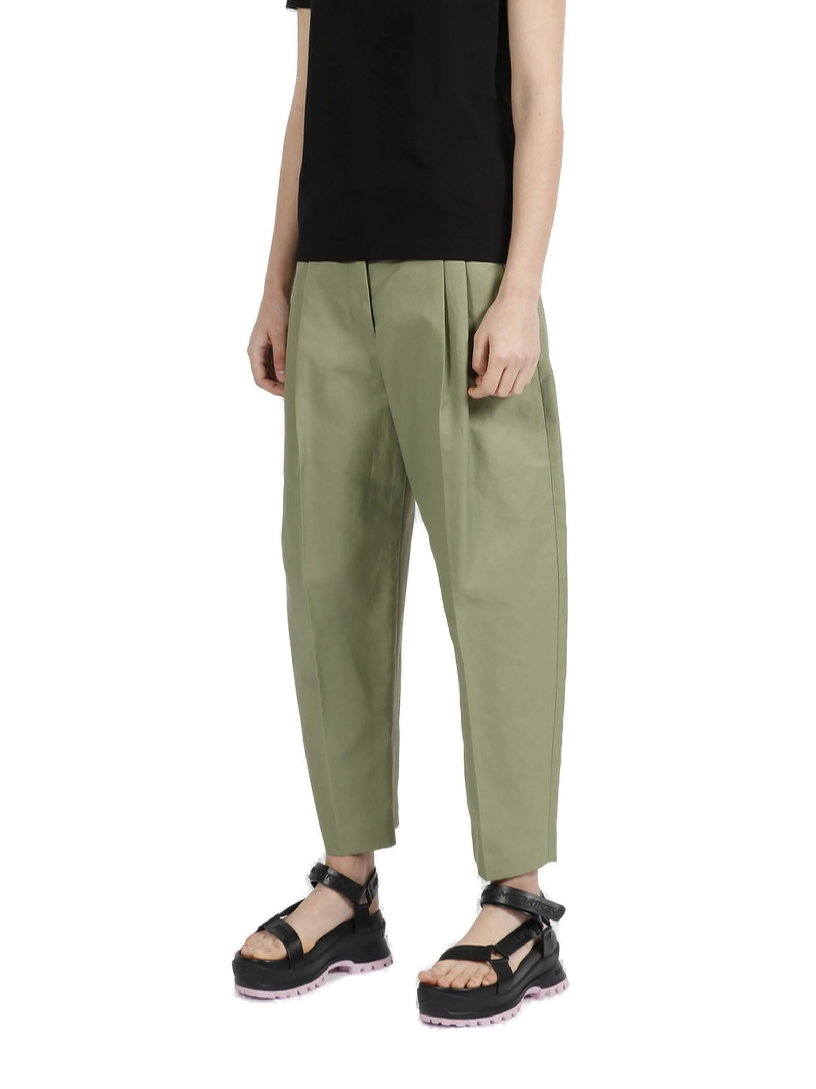 Stella McCartney Pleated Cropped Trousers