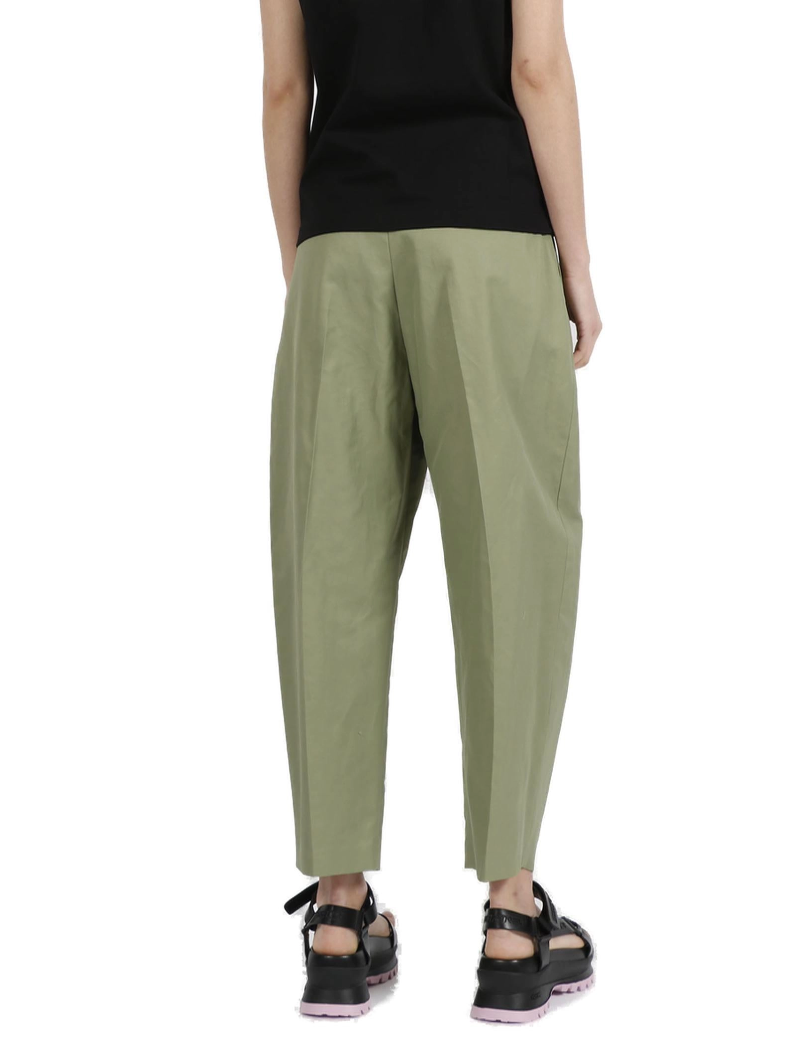 Stella McCartney Pleated Cropped Trousers