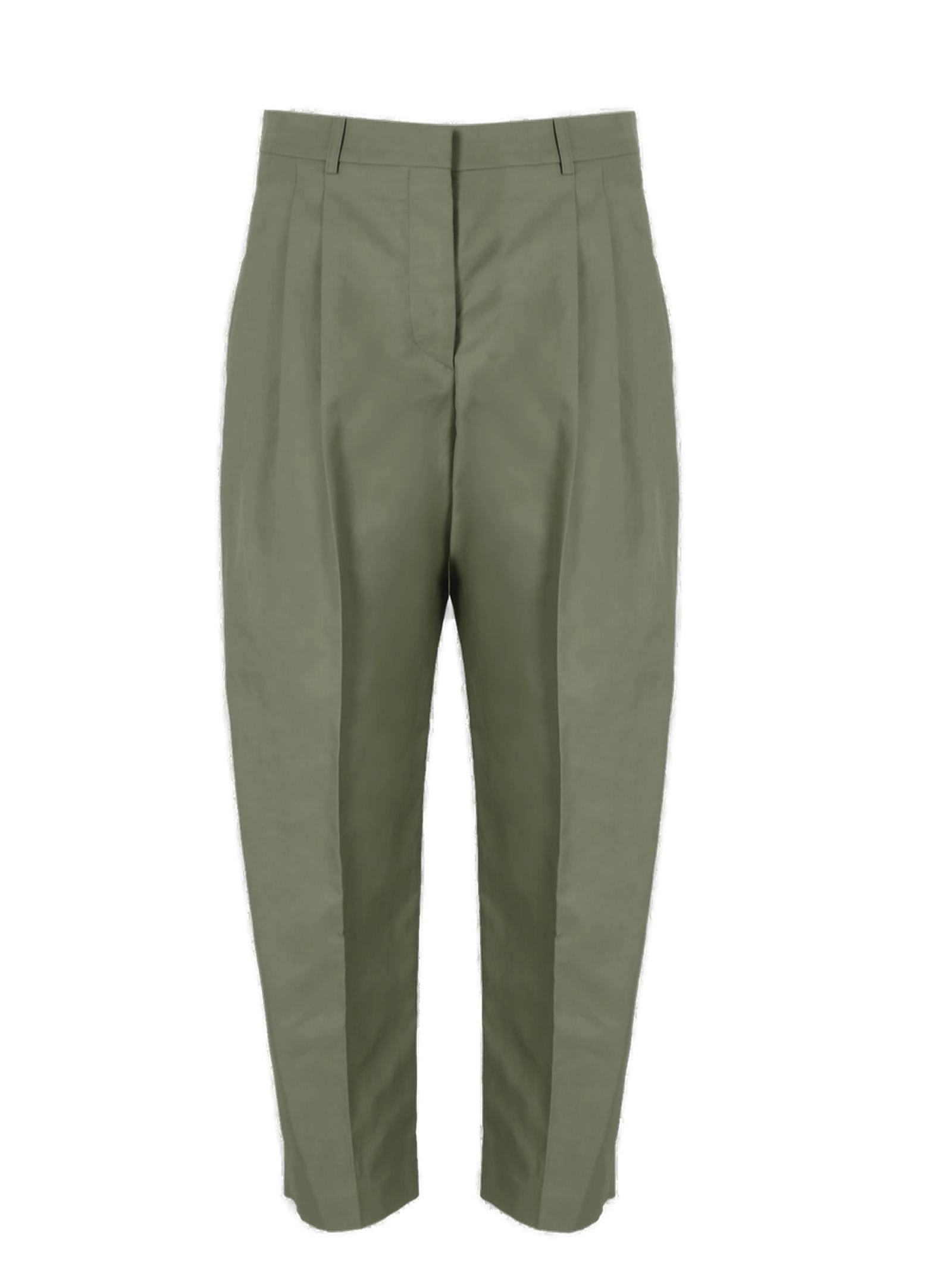 Stella McCartney Pleated Cropped Trousers